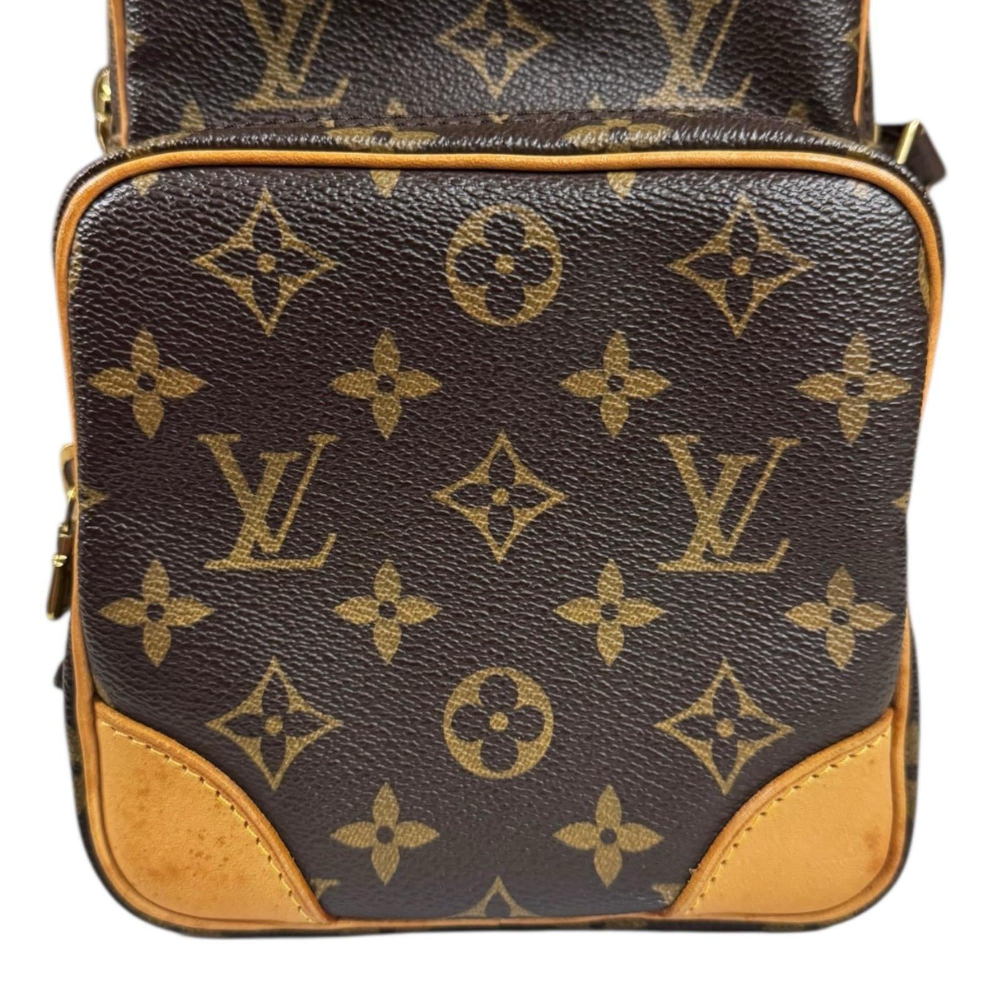 Louis Vuitton Brown Monogram Canvas Shoulder Bag
