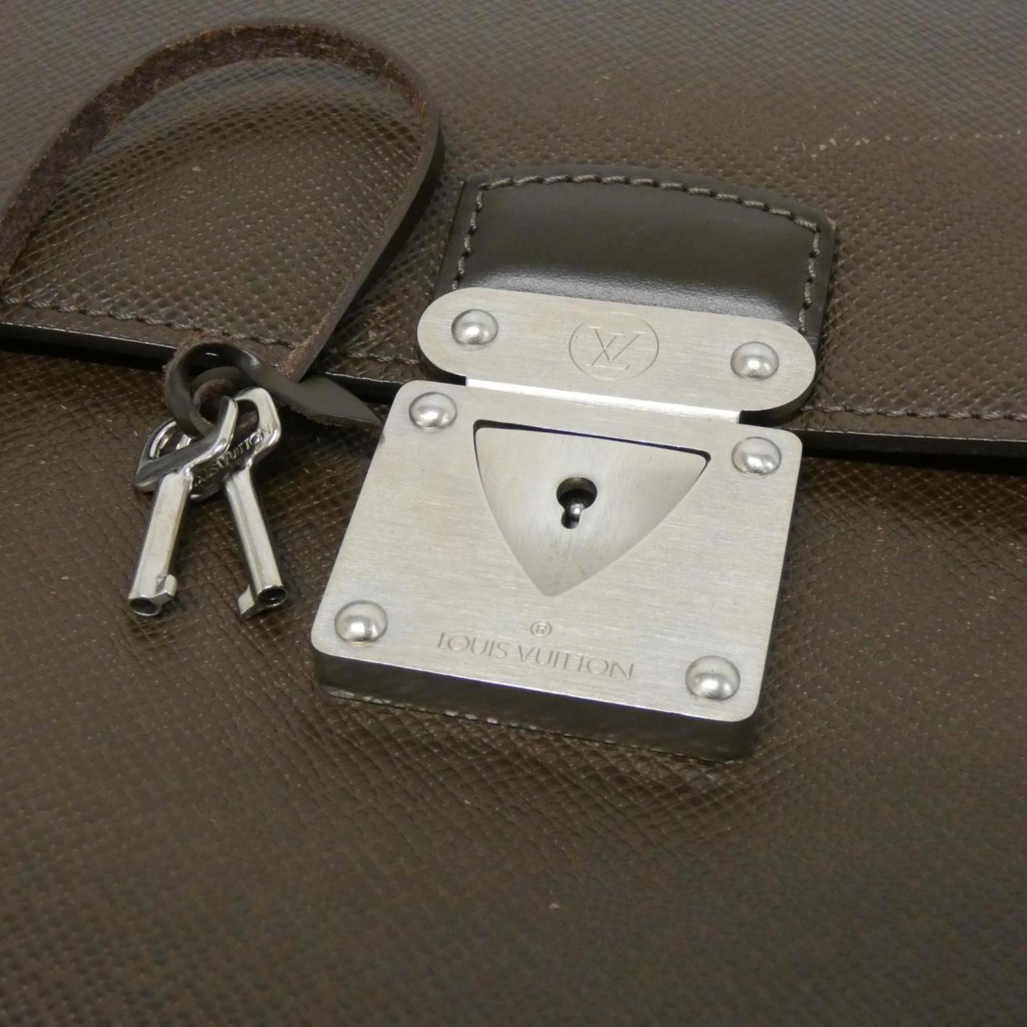 Louis Vuitton Brown Grizzly Leather Handbag