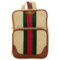 Gucci Brown Canvas Backpack (Pre-Owned)