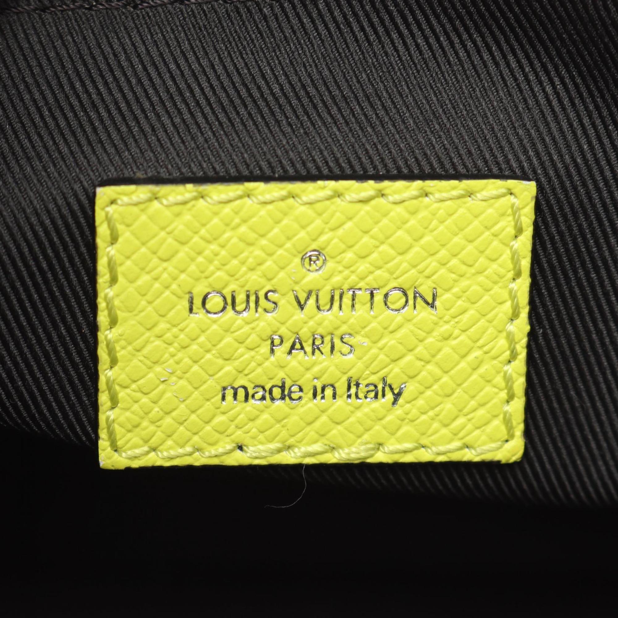 Louis Vuitton Jaune Yellow Coated Canvas Leather Shoulder Bag