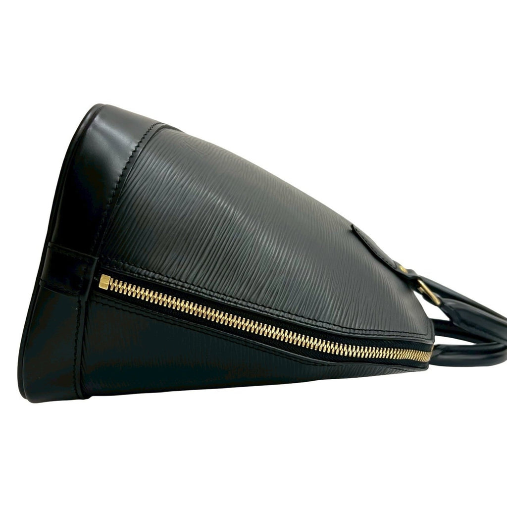 Louis Vuitton Black Epi Leather Handbag Tote Bag