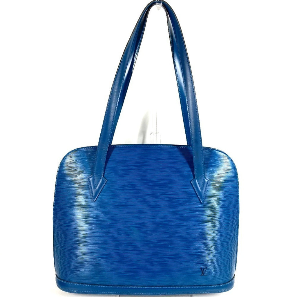 Louis Vuitton Blue Toledo Blue Epi Leather Shoulder Bag Tote Bag