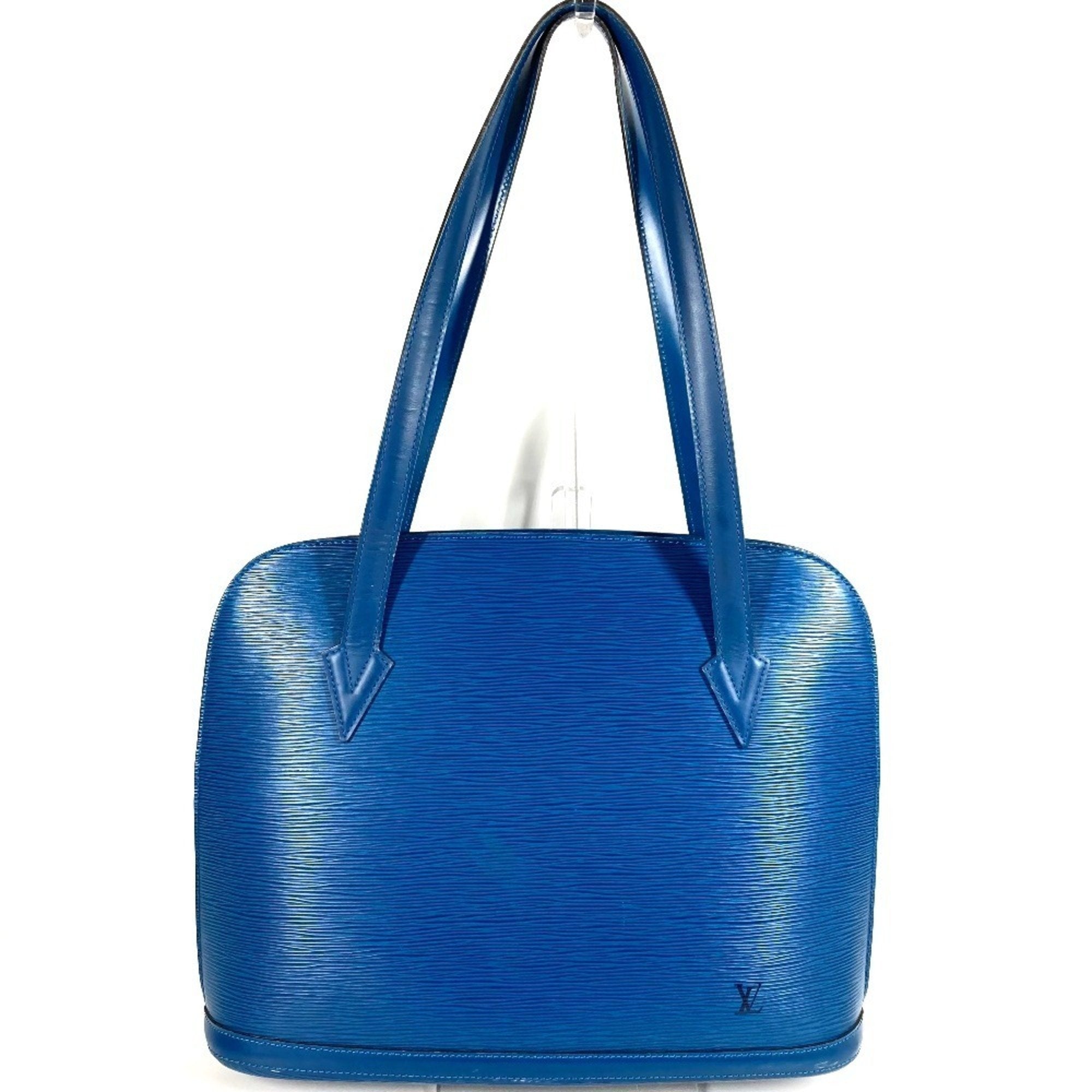 Louis Vuitton Blue Toledo Blue Epi Leather Shoulder Bag Tote Bag