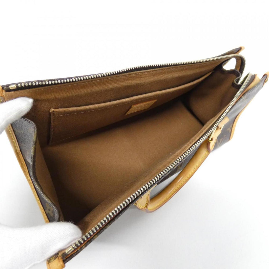 Louis Vuitton Brown Coated Canvas Handbag