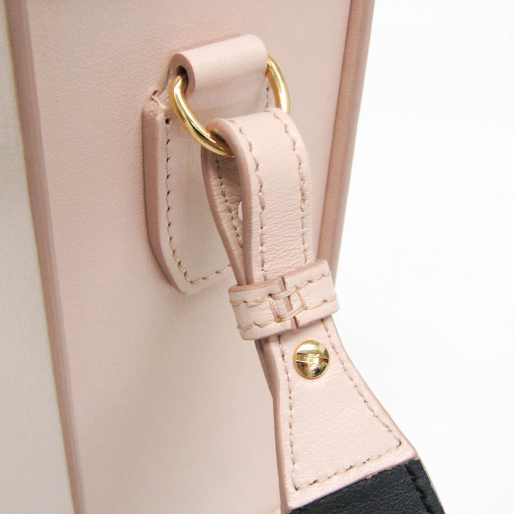 Fendi Pink Leather Shoulder Bag