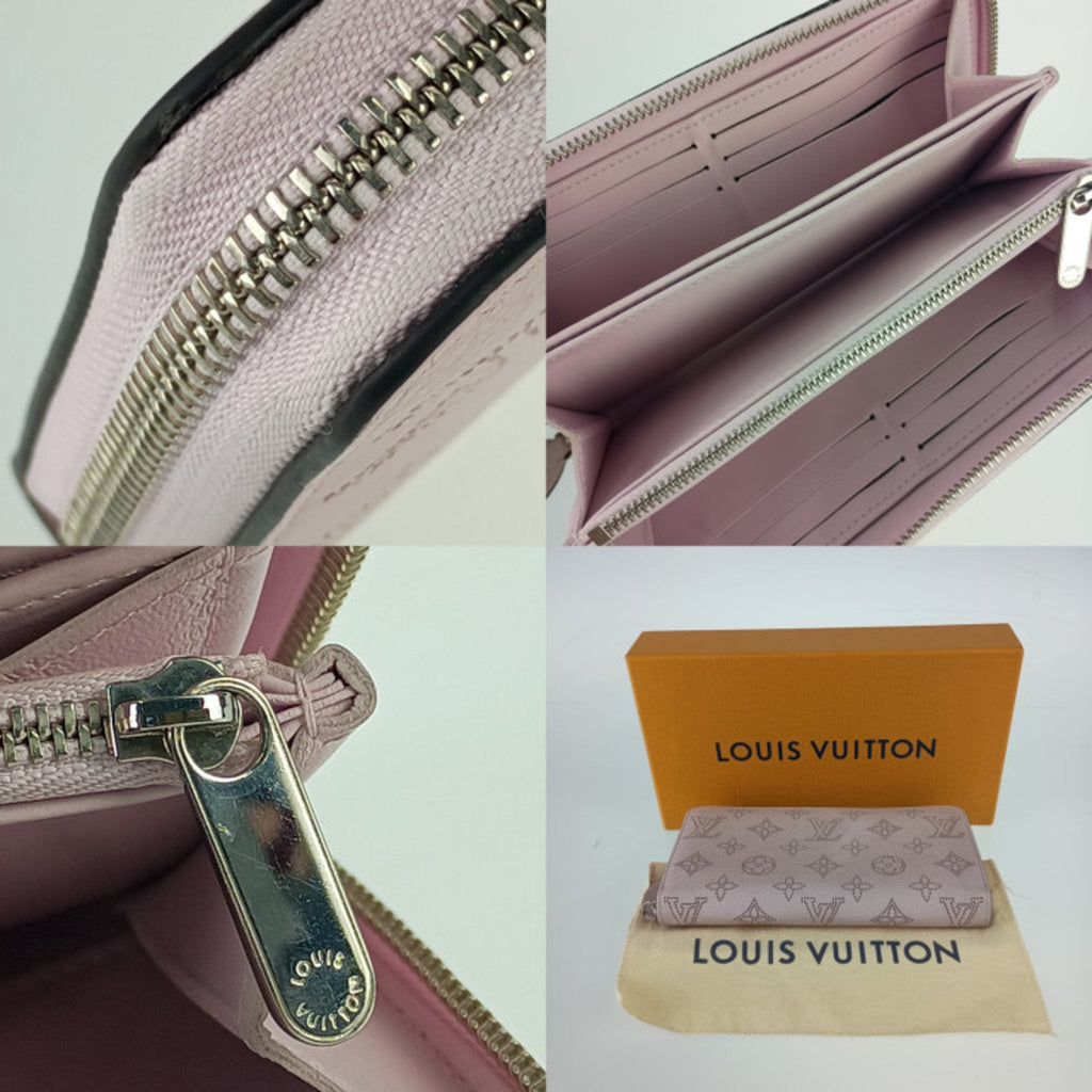 Louis Vuitton Pink Mahina Leather Long Wallet