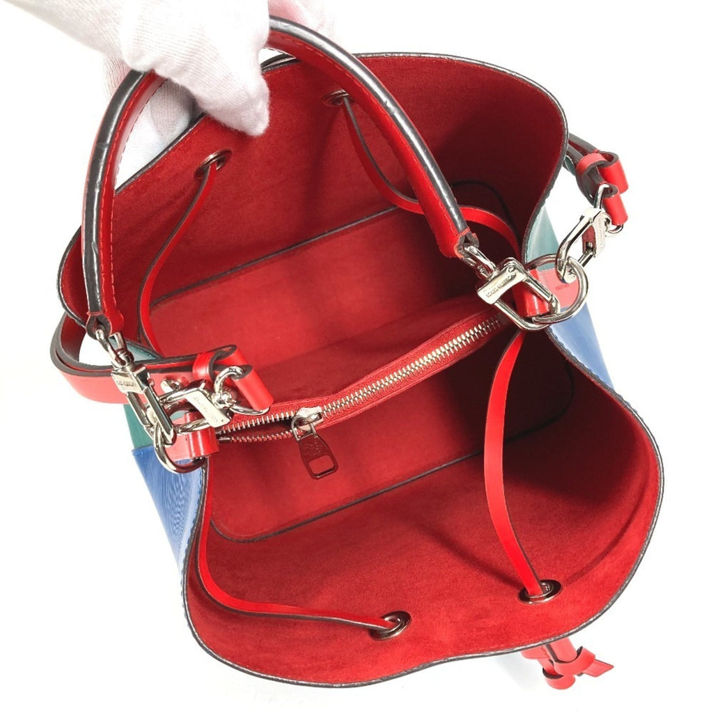 Louis Vuitton Blue Green Red Color Epi Leather Shoulder Bag