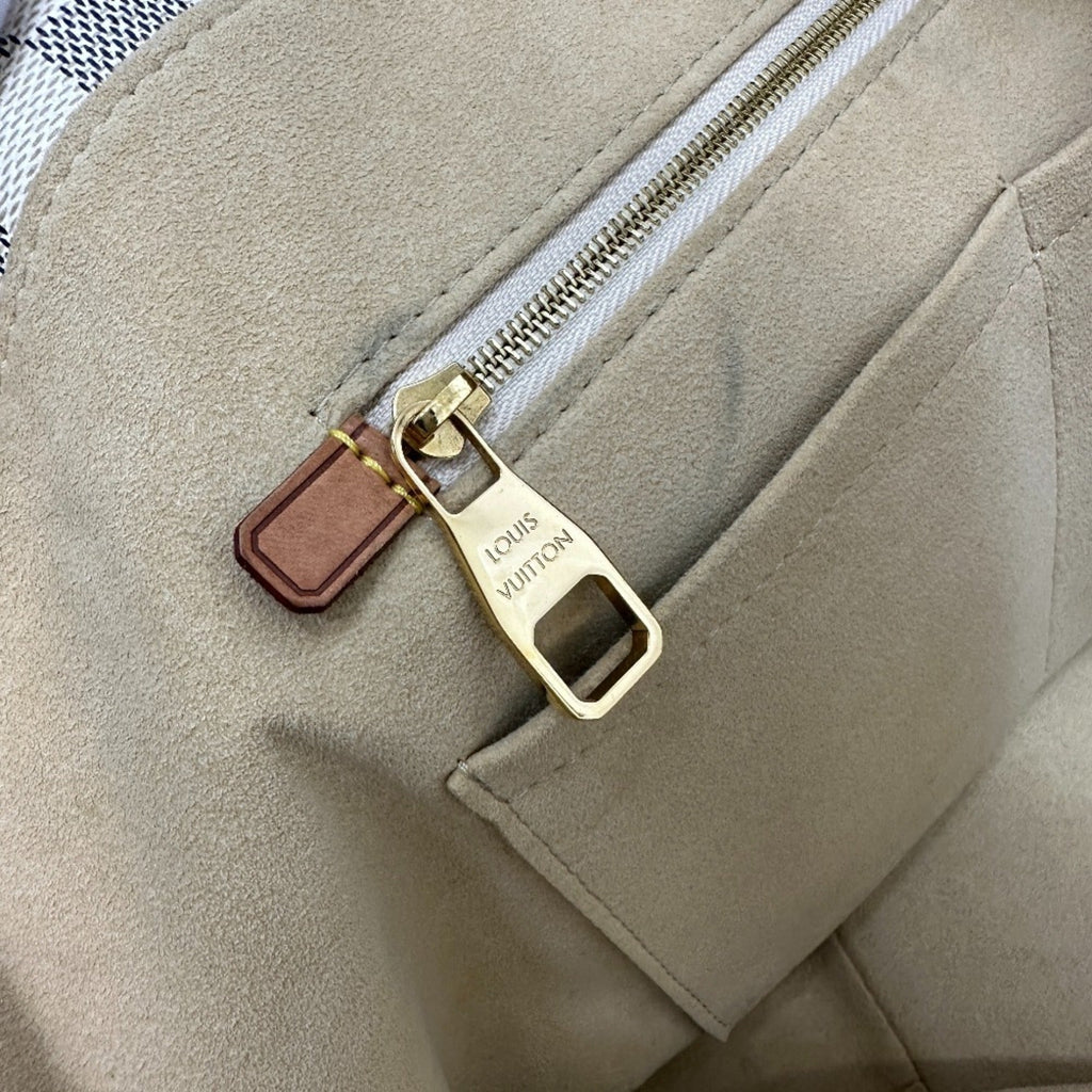 Louis Vuitton White Damier Azur Shoulder Bag Tote Bag