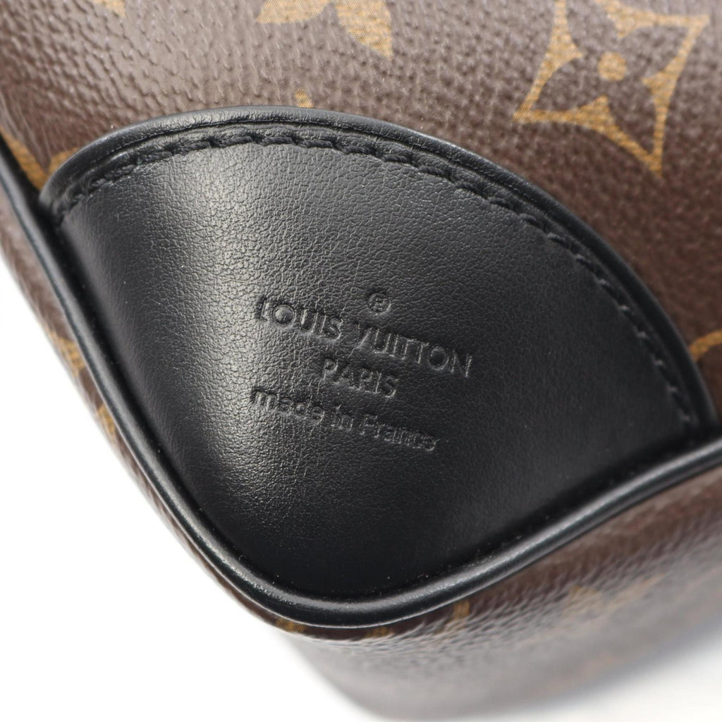 Louis Vuitton Black Brown Monogram Noir Coated Canvas Leather Shoulder Bag