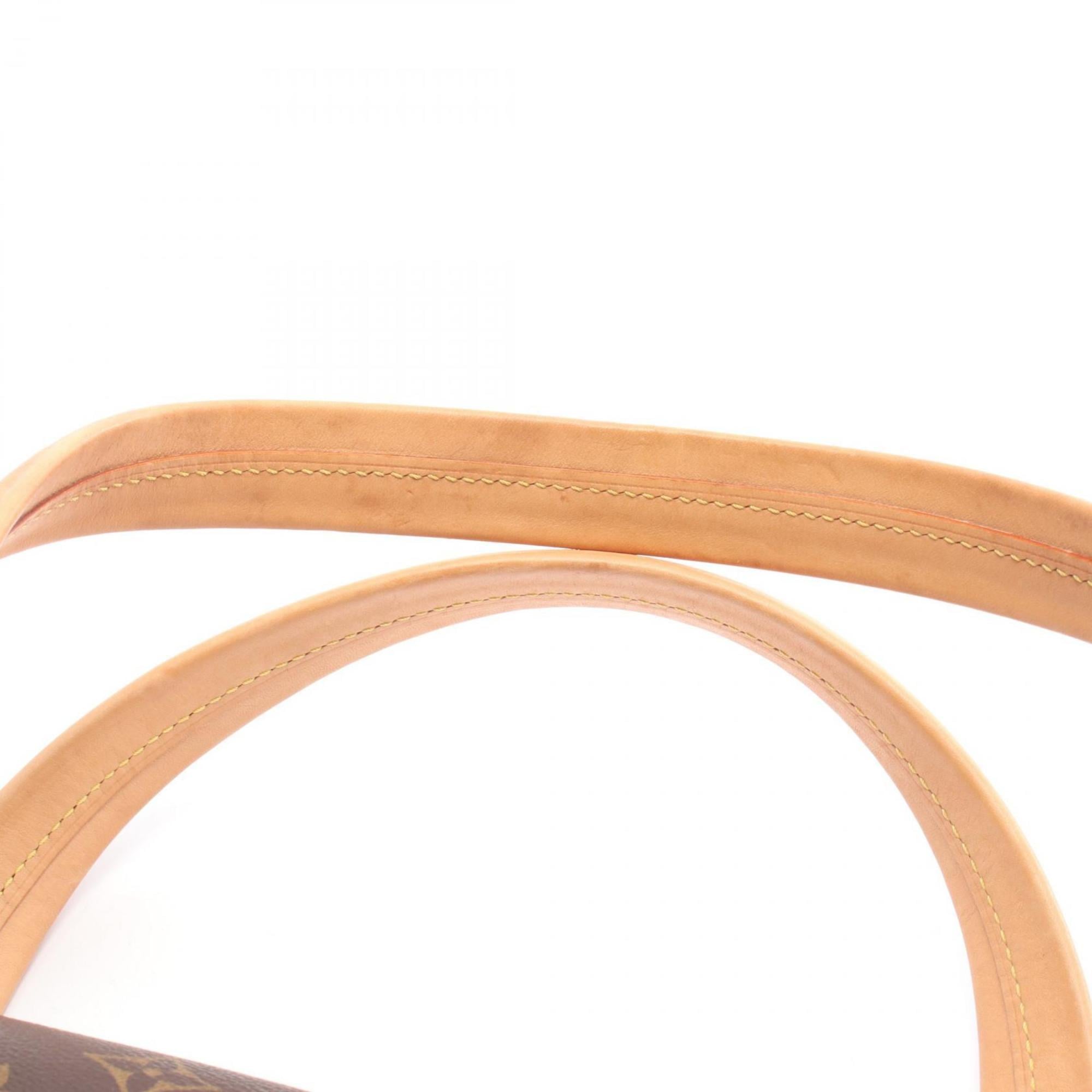 Louis Vuitton Brown Coated Canvas Leather Shoulder Bag