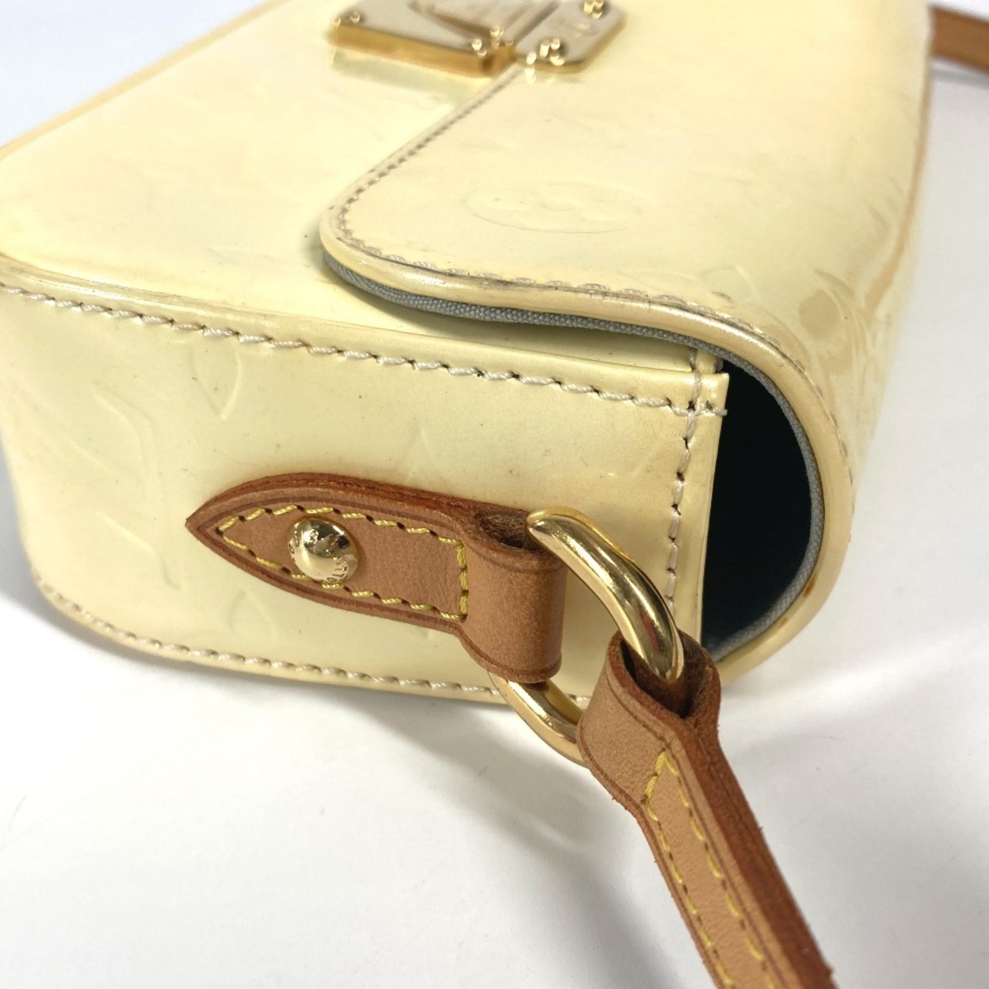Louis Vuitton Monogram Vernis Pearl White Monogram Vernis Shoulder Bag