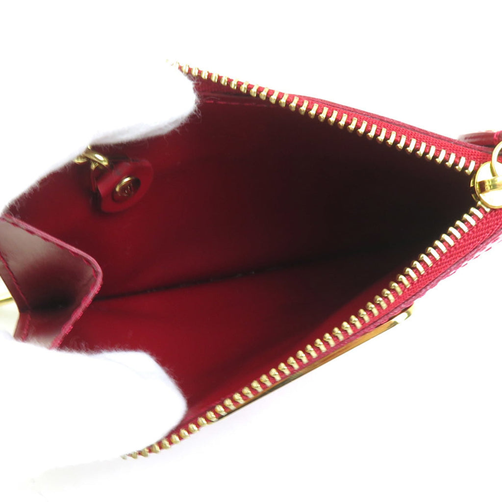 Louis Vuitton Dark Red Patent Leather Pochette