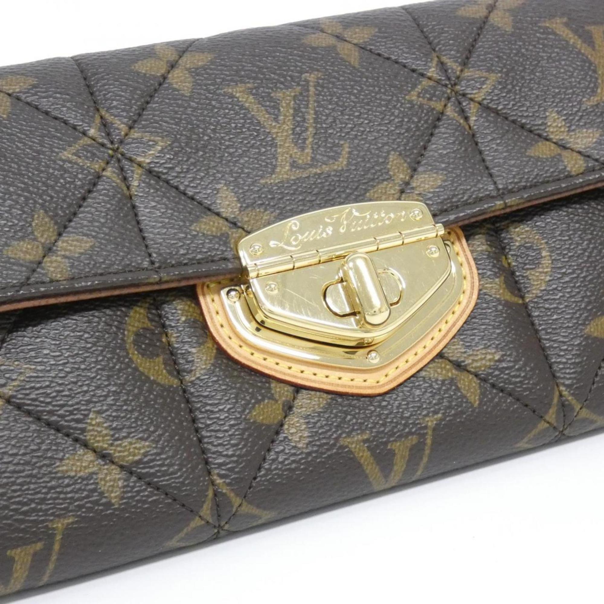Louis Vuitton Brown Coated Canvas Long Wallet