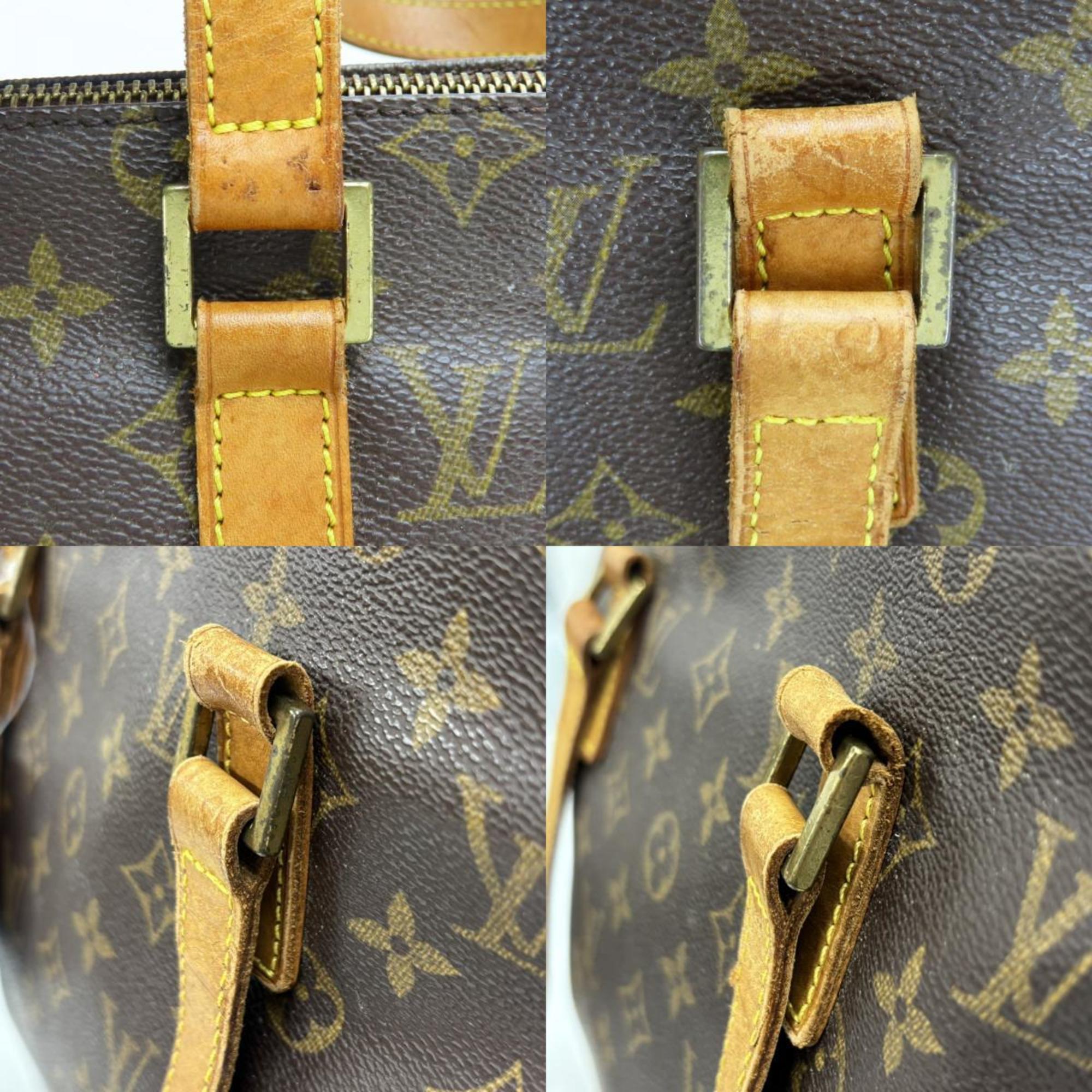 Louis Vuitton Brown Monogram Leather Tote Bag