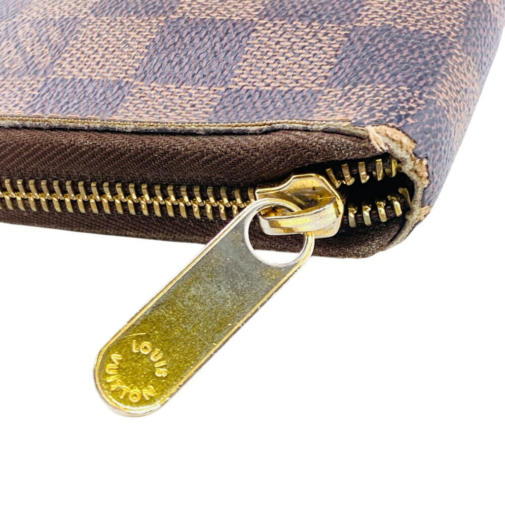 Louis Vuitton Brown Leather Long Wallet