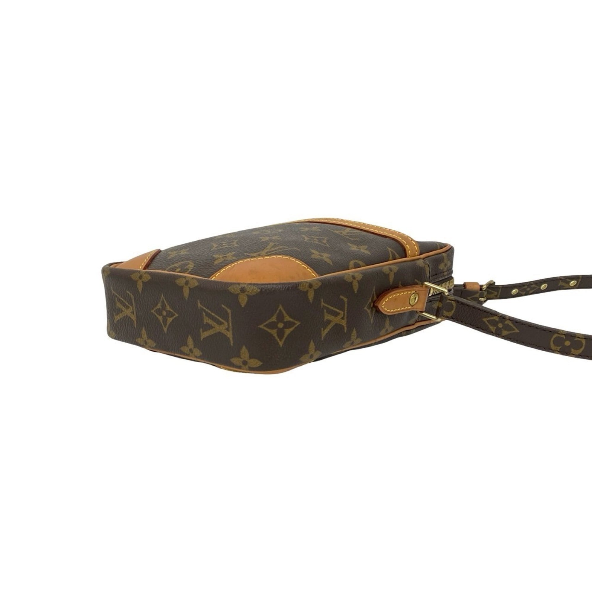 Louis Vuitton Brown Pvc Leather Pochette Shoulder Bag