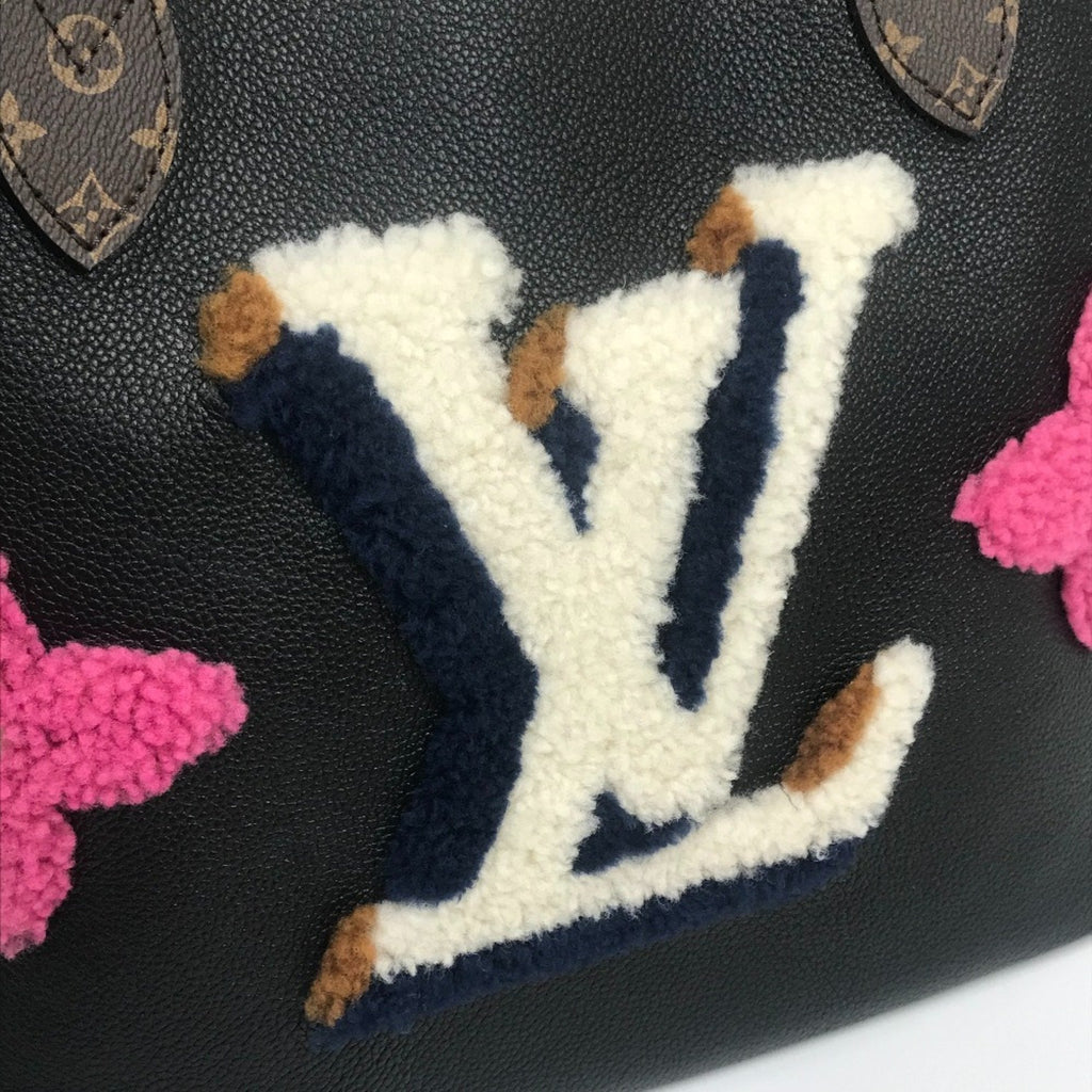 Louis Vuitton Black Monogram Monogram Leather Shoulder Bag Tote Bag
