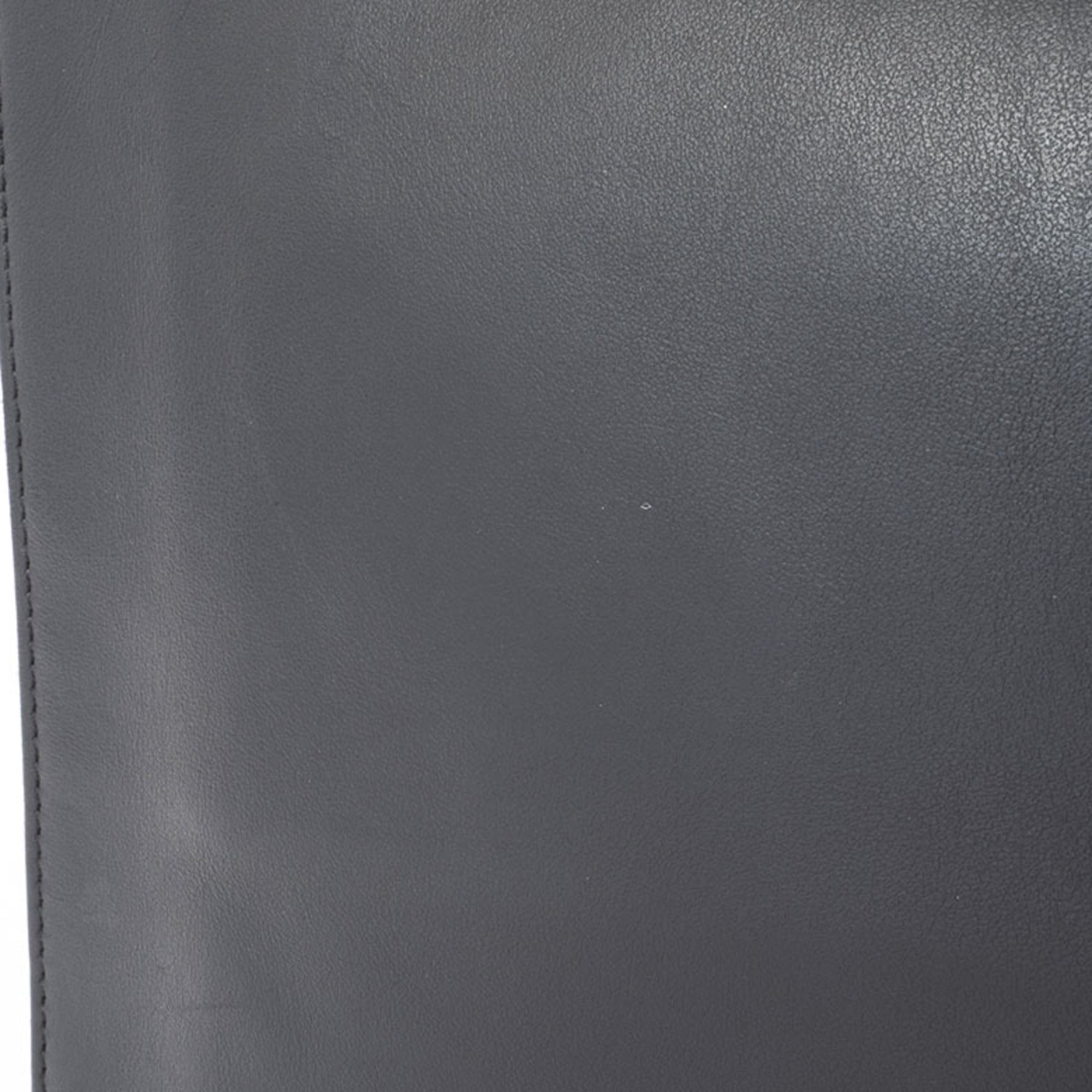 Fendi Black Leather Clutch Bag