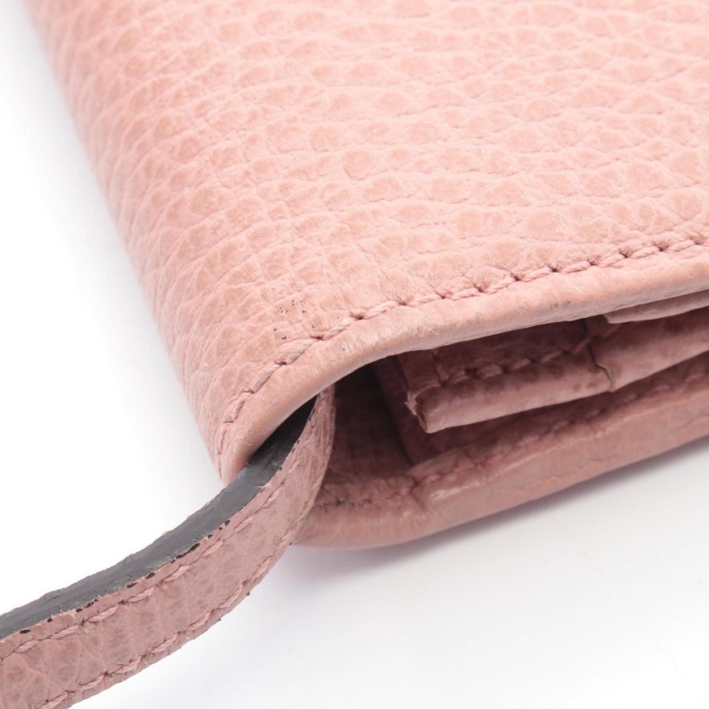 Gucci Pink Leather Handbag Shoulder Bag (Pre-Owned)