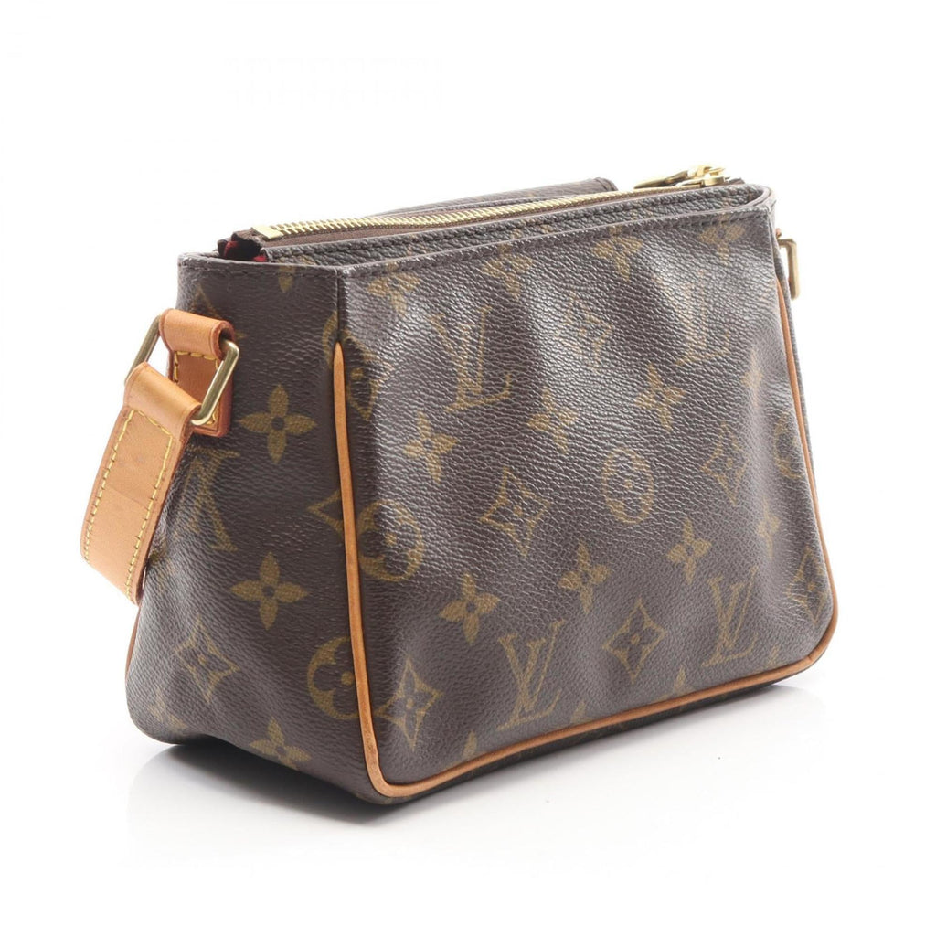 Louis Vuitton Brown Monogram Coated Canvas Leather Handbag Shoulder Bag