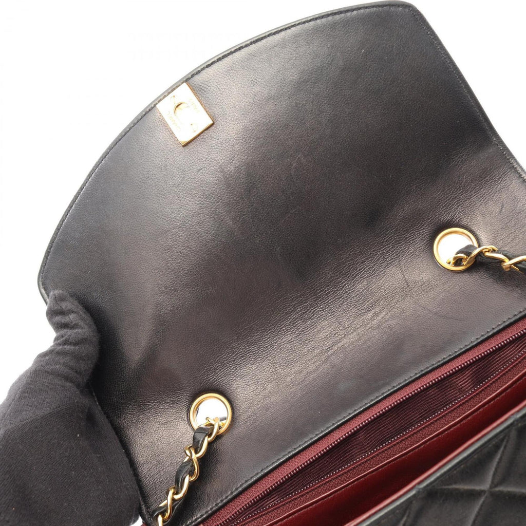 Chanel Black Leather Handbag Shoulder Bag
