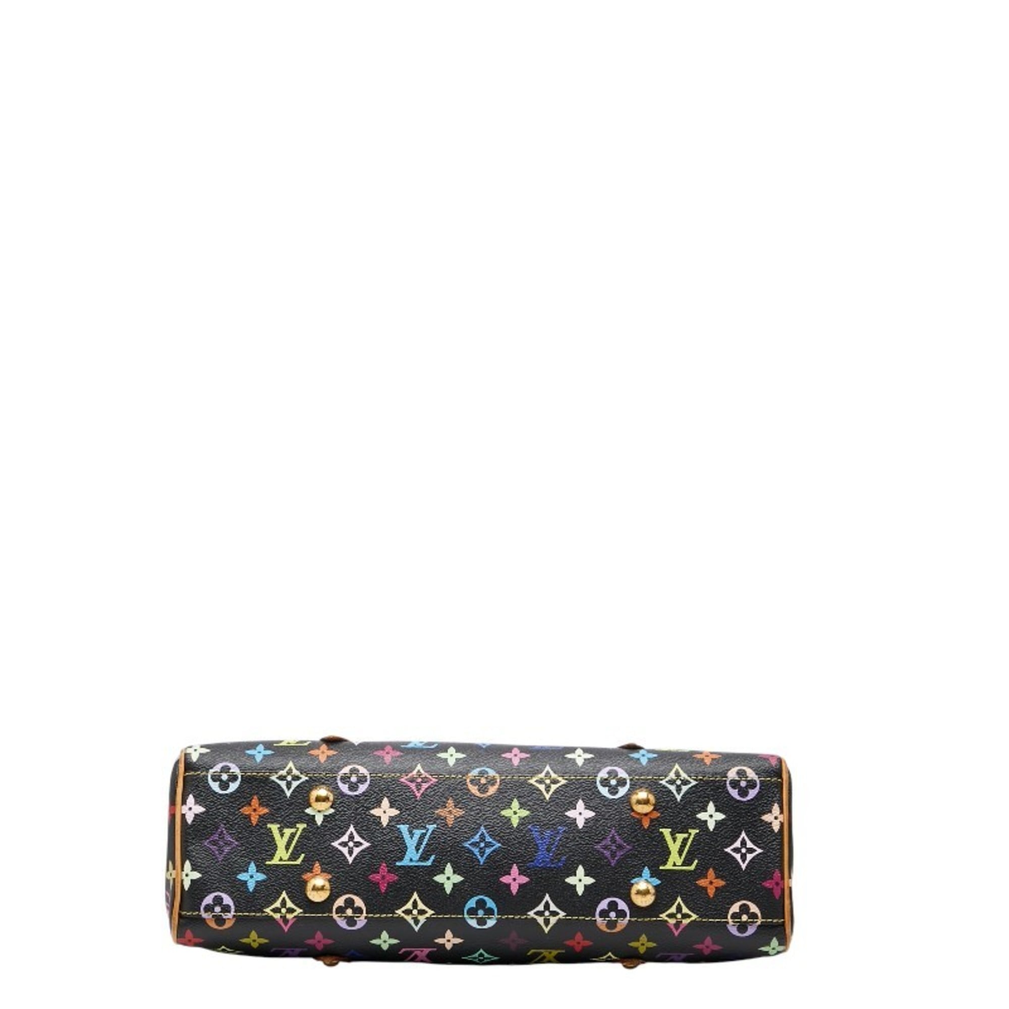 Louis Vuitton Black Multi-Color Pvc Leather Handbag Tote Bag
