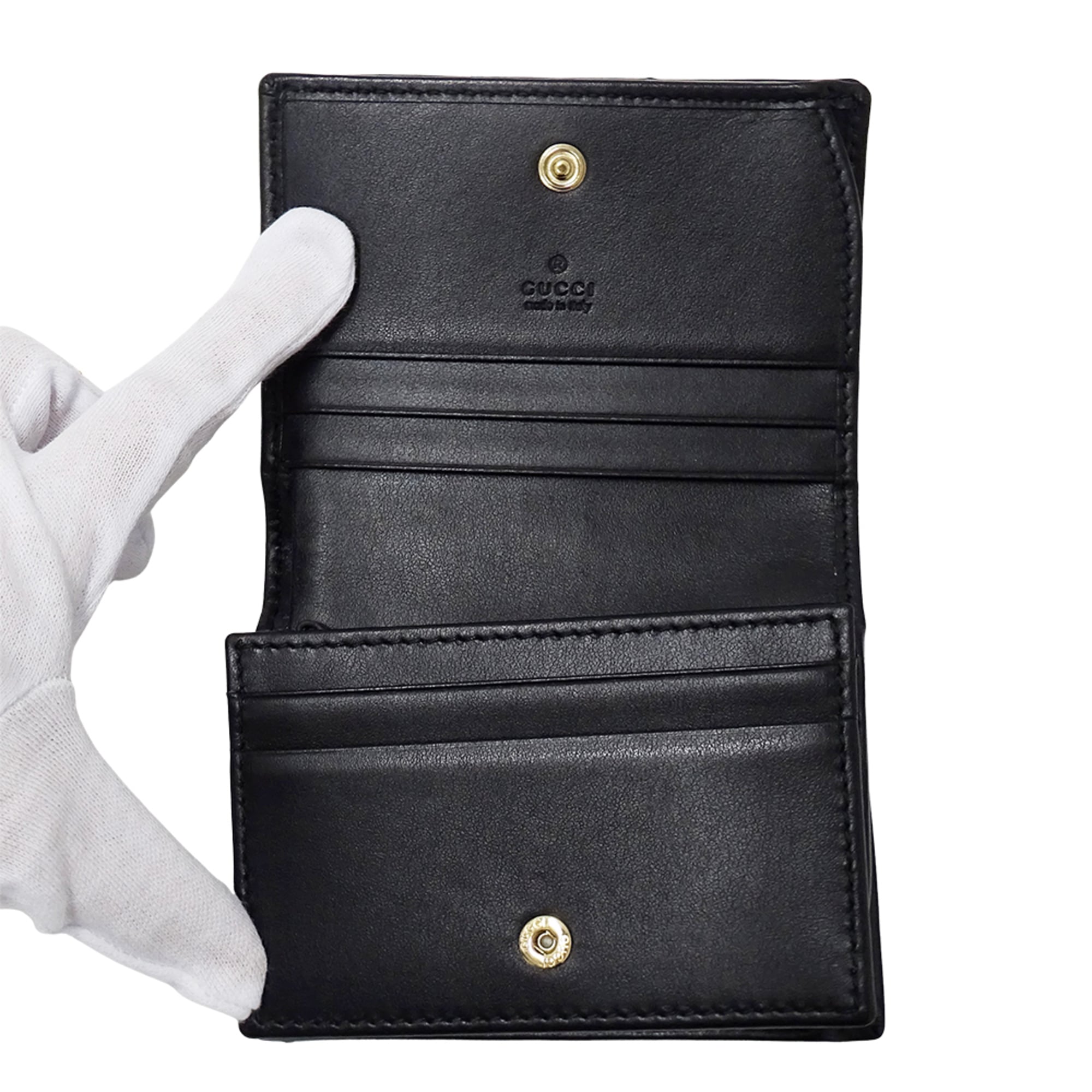 Gucci Black Leather Wallet (Bi-Fold) (Pre-Owned)
