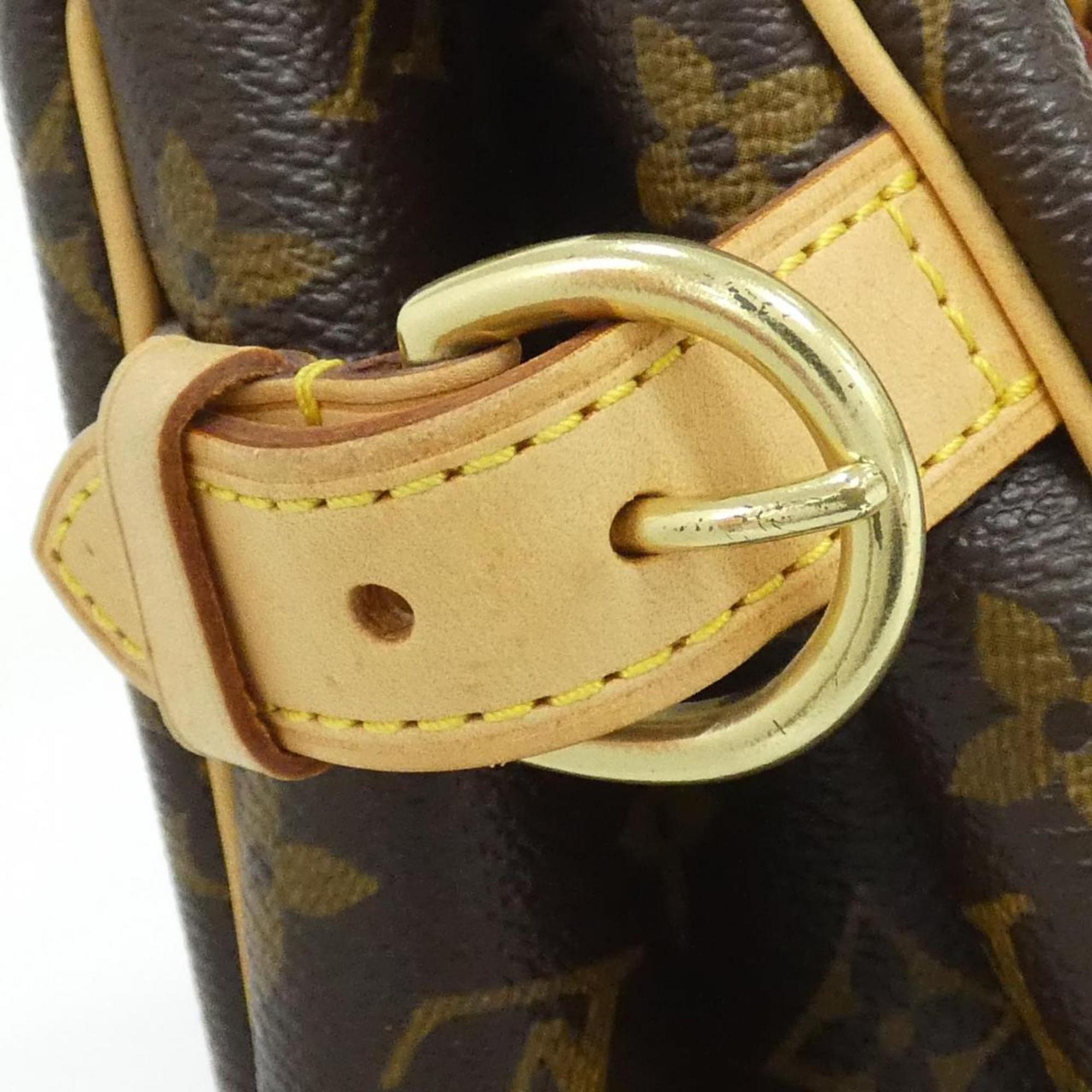 Louis Vuitton Brown Coated Canvas Handbag