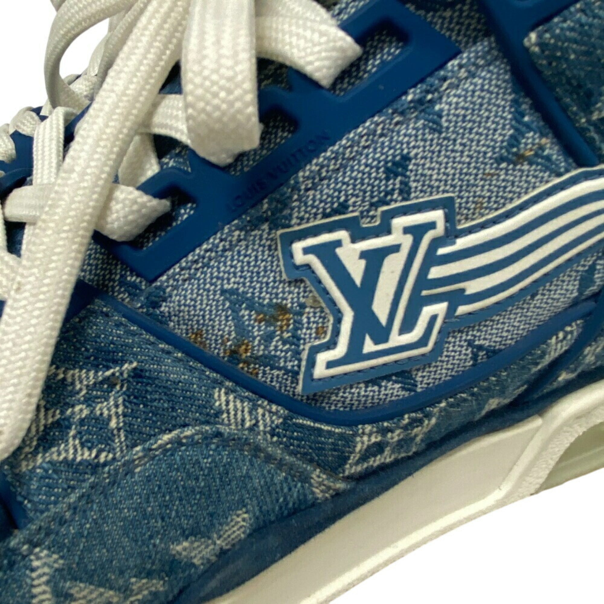 Louis Vuitton Blue White Sneakers