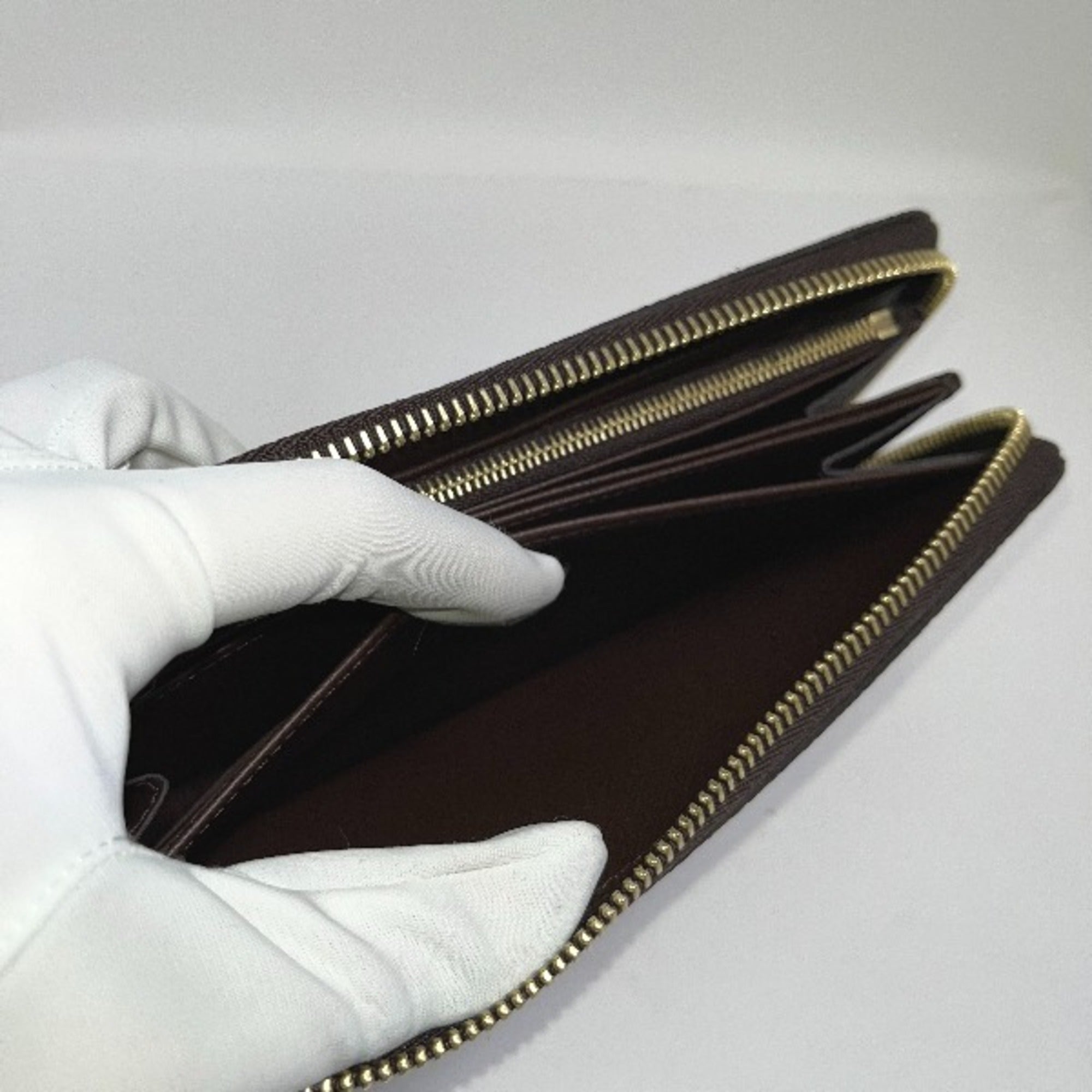 Louis Vuitton Brown Damier Canvas Long Wallet