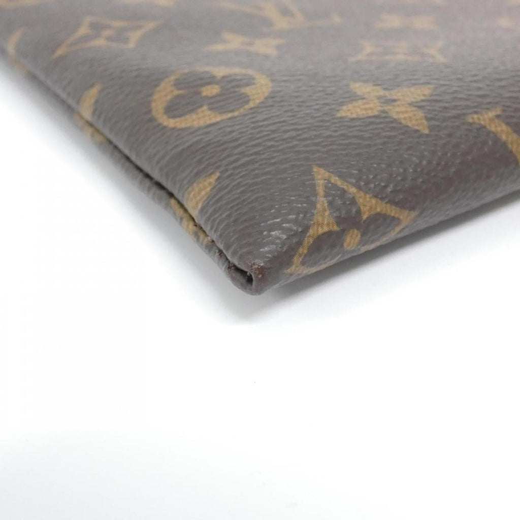 Louis Vuitton Brown Marron Coated Canvas Handbag Pochette