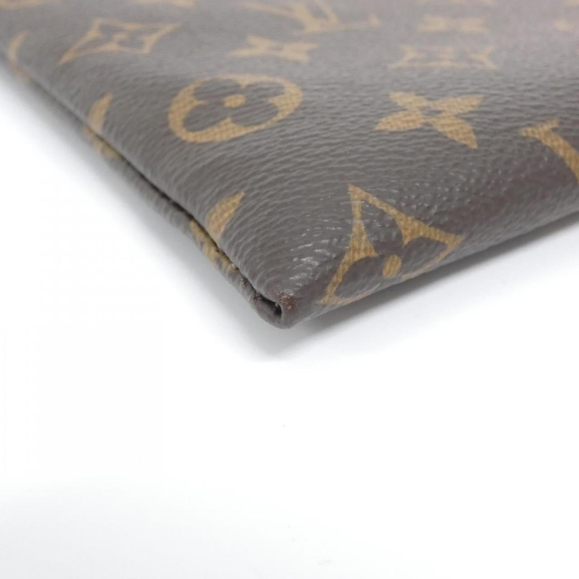 Louis Vuitton Brown Marron Coated Canvas Handbag Pochette
