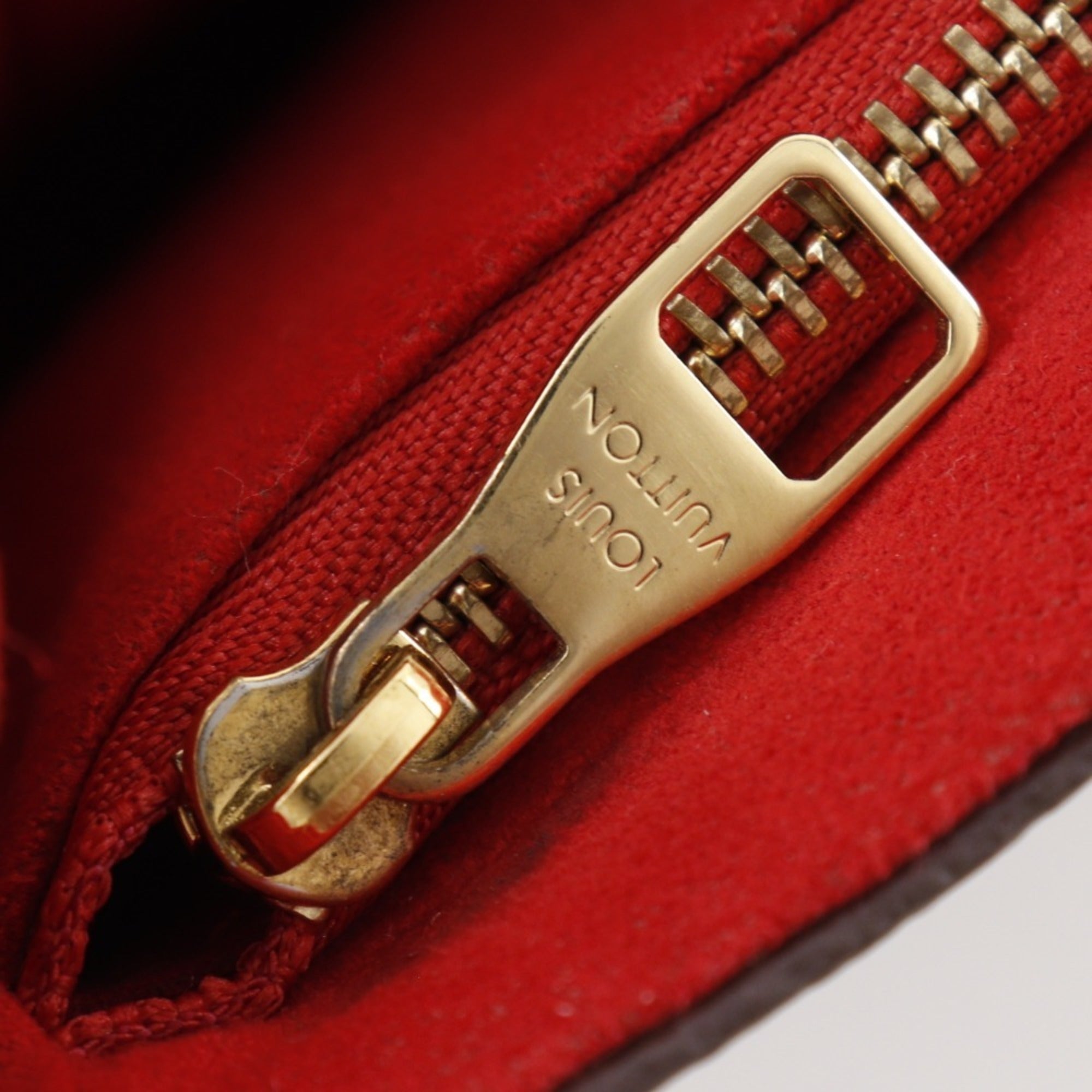 Louis Vuitton Monogram Brown Cerise Red Color Monogram Shoulder Bag