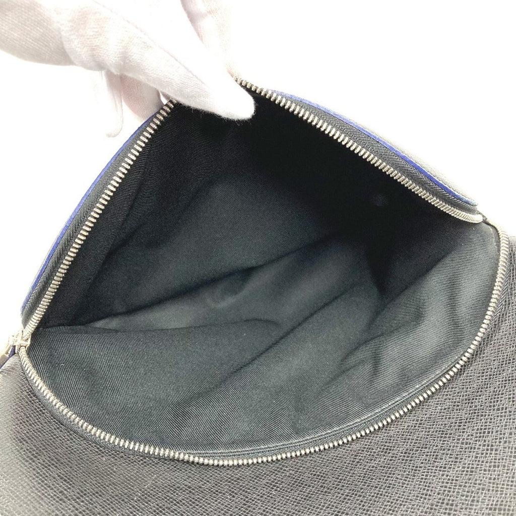 Louis Vuitton Ardoise Bicolor Black Blue Taiga Leather Backpack