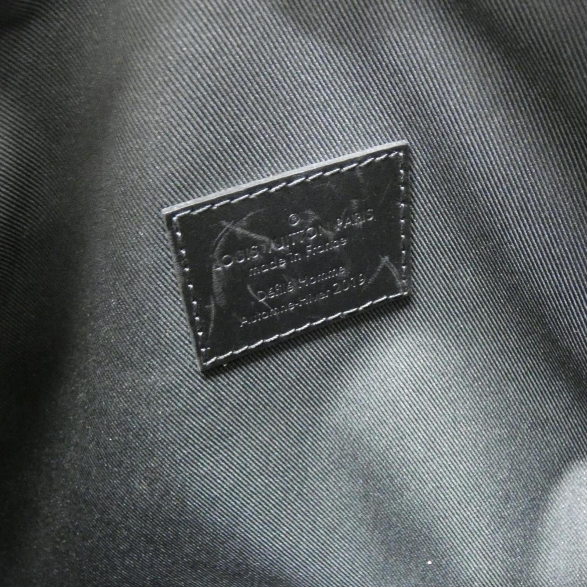 Louis Vuitton Black Leather Shoulder Bag