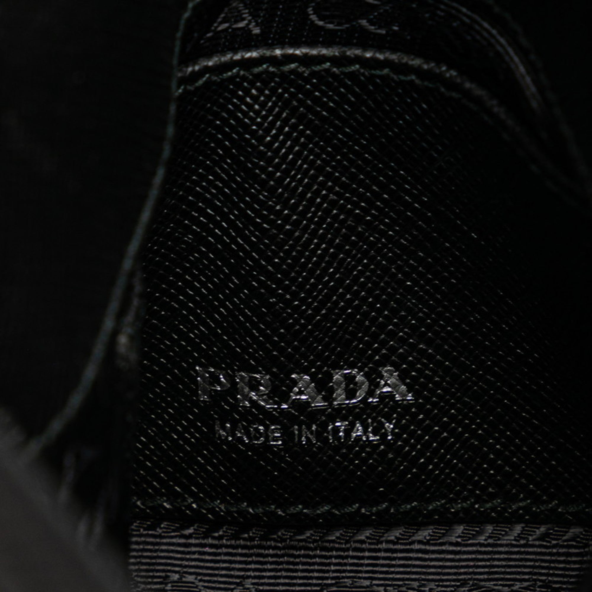 Prada Saffiano Black Leather Shoulder Bag