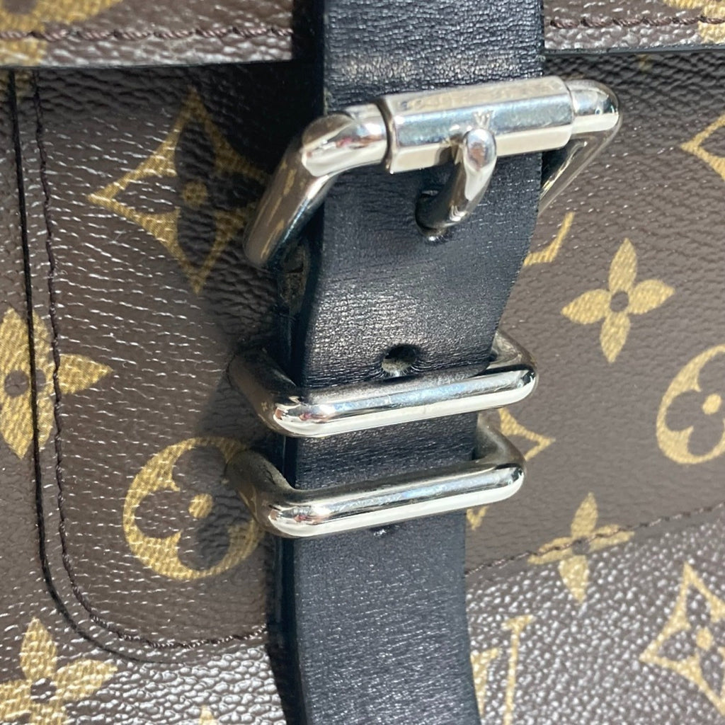 Louis Vuitton Black Brown Monogram Monogram Briefcase Handbag Tote Bag