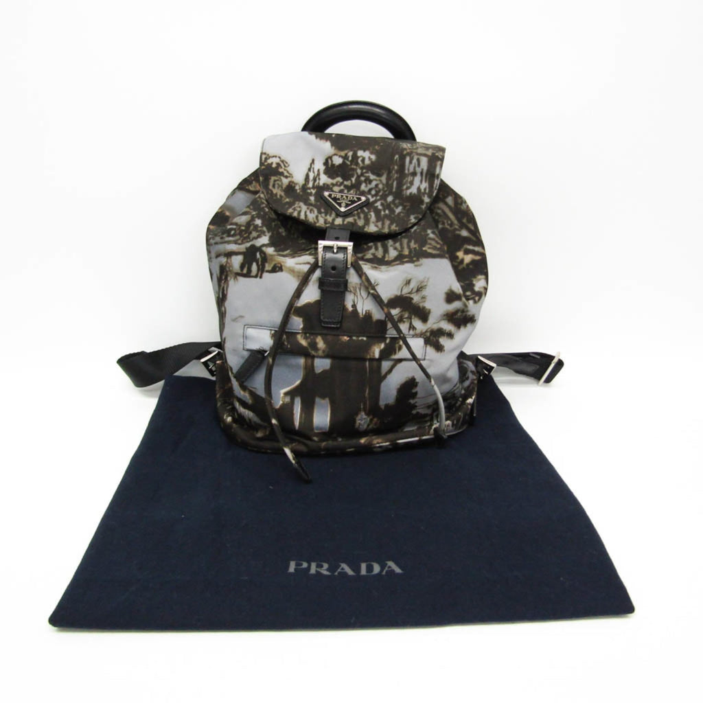 Prada Camouflage Backpack Tessuto Multicolour Nylon Backpack Bag