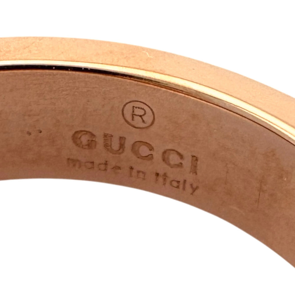 Gucci Pink Gold Pink Gold (18K) Band Ring (Pre-Owned)