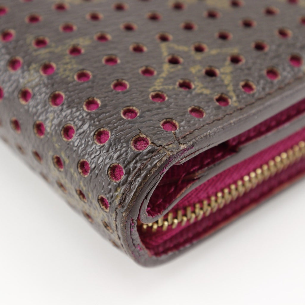 Louis Vuitton Brown Fuchsia Monogram Pink Monogram Wallet