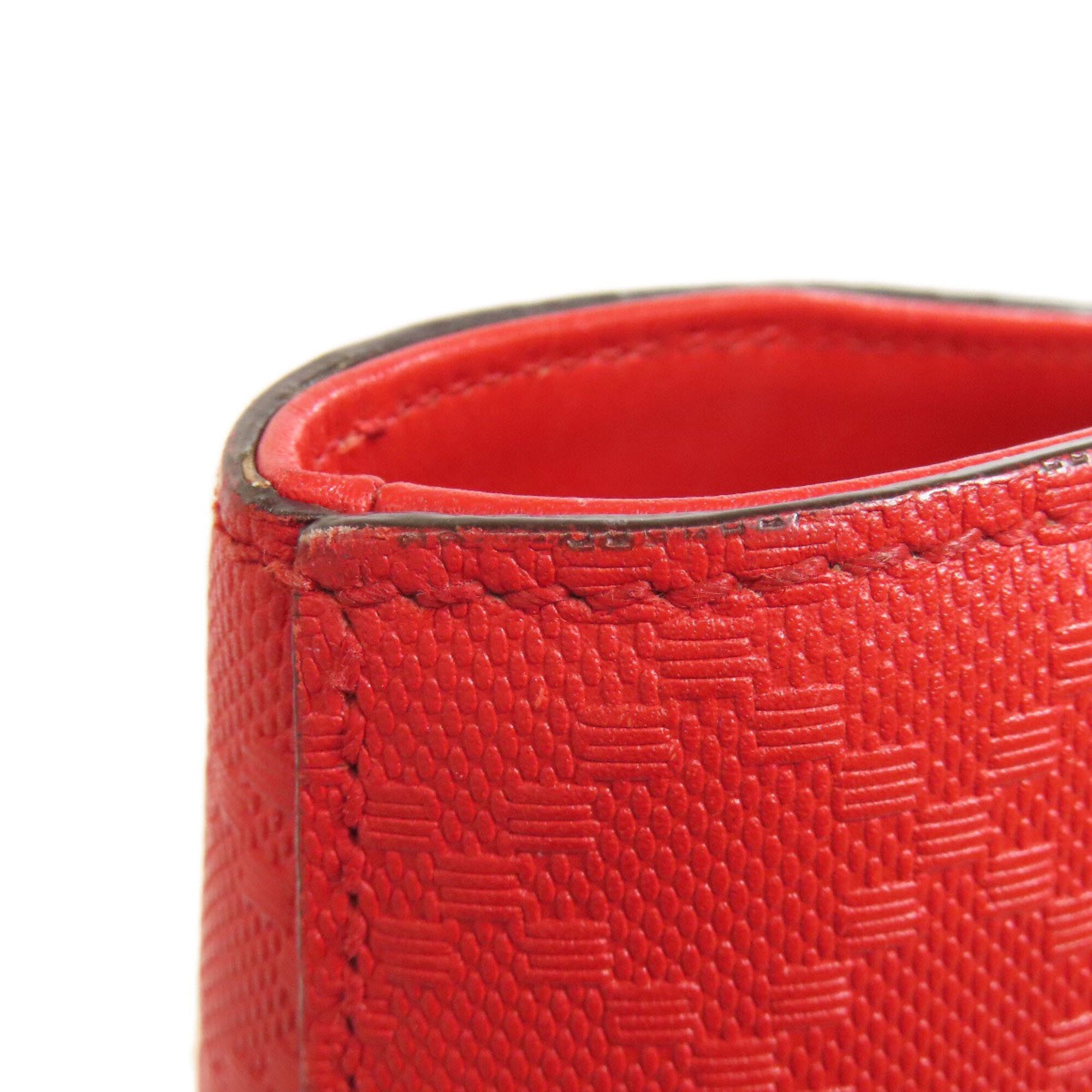 Gucci Red Color Leather Tote Bag (Pre-Owned)