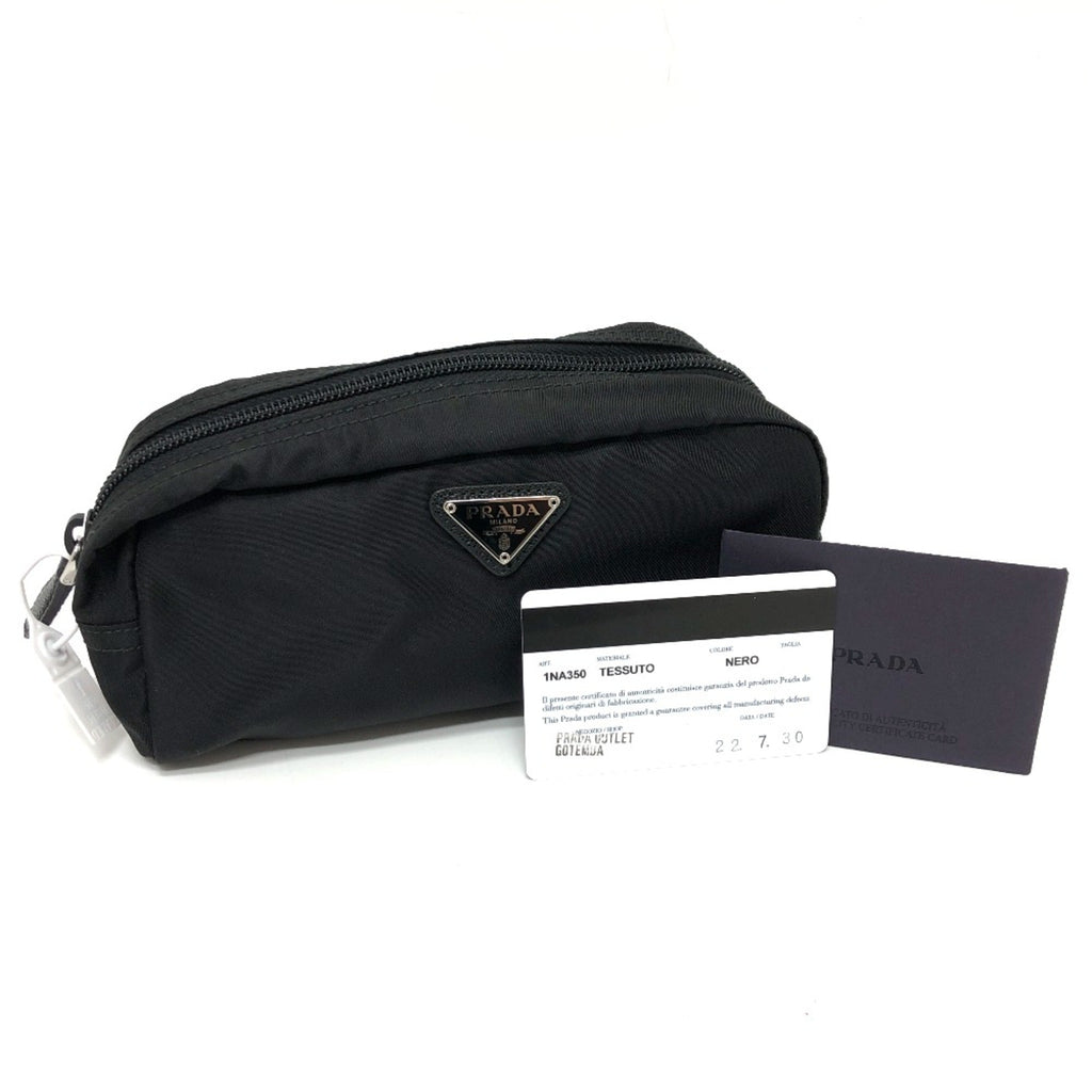Prada Black Cloth Pouch