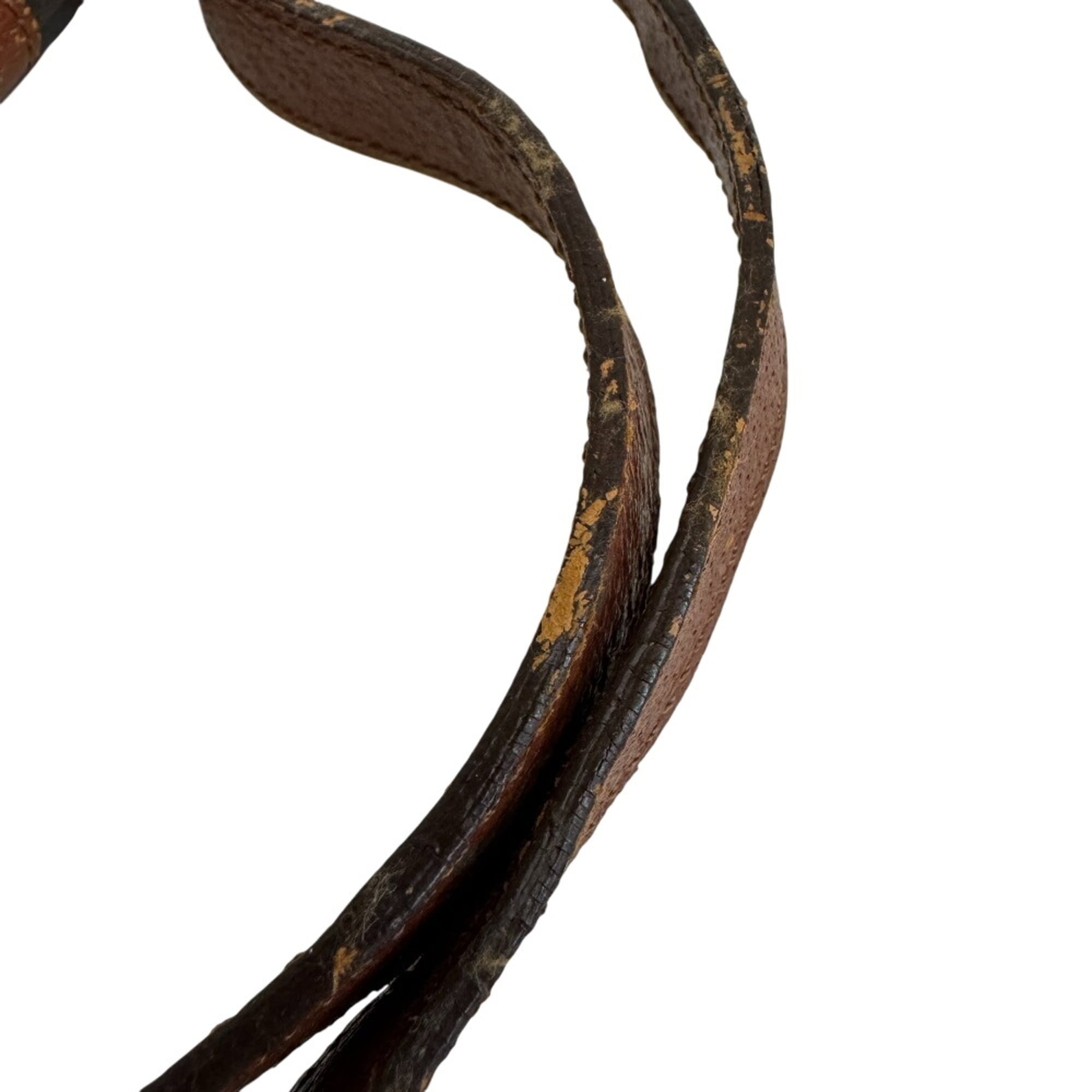 Louis Vuitton Brown Leather Shoulder Bag