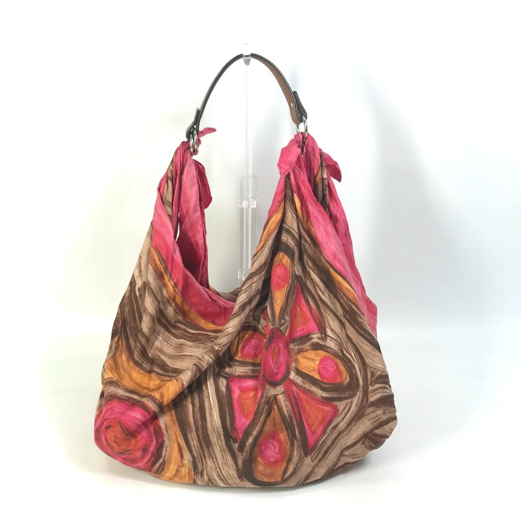 Celine Pink Cloth Shoulder Bag