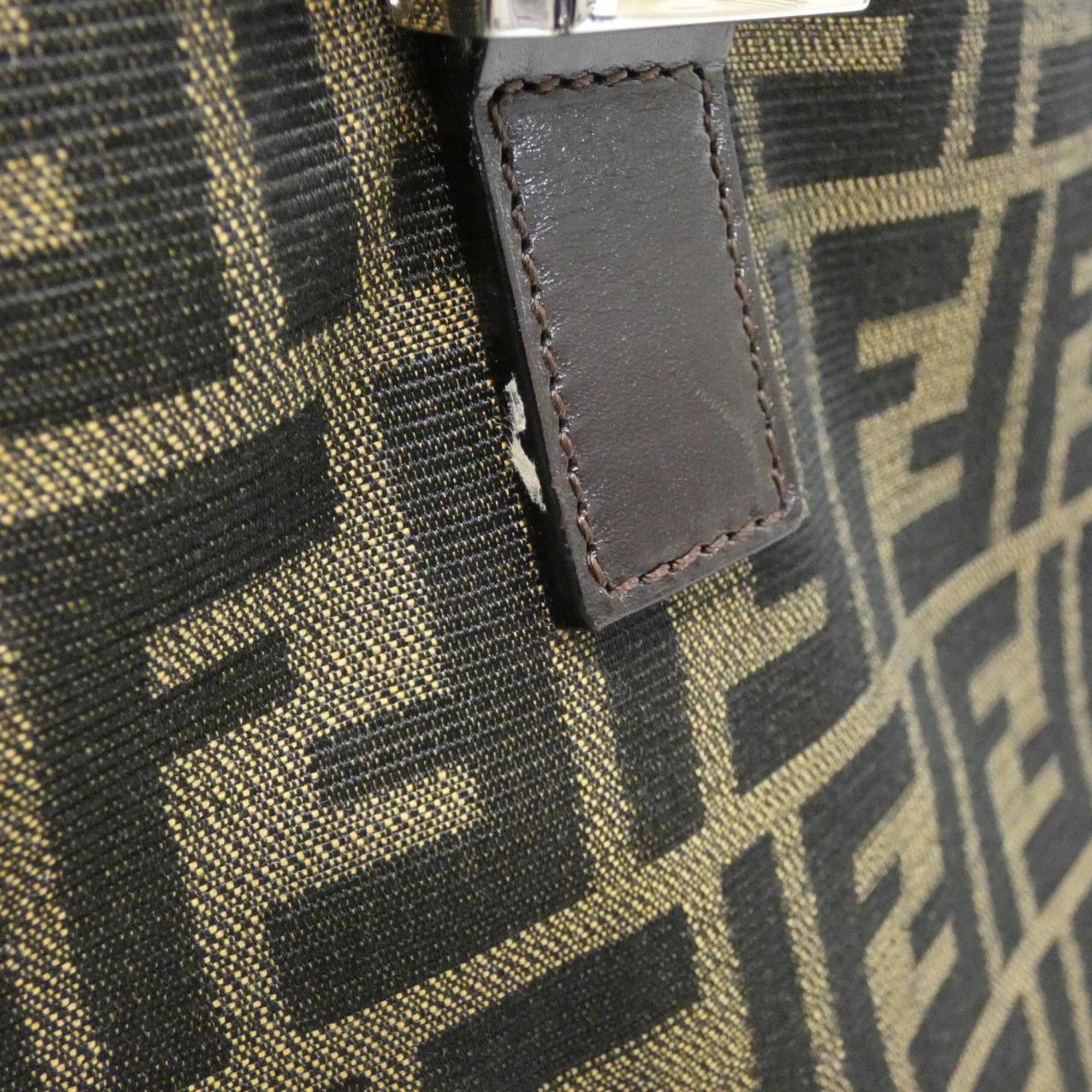 Fendi Brown Canvas Handbag