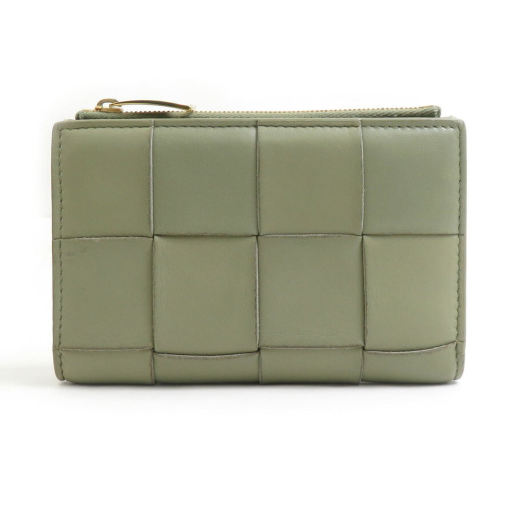 Bottega Veneta Green Leather Wallet (Bi-Fold)