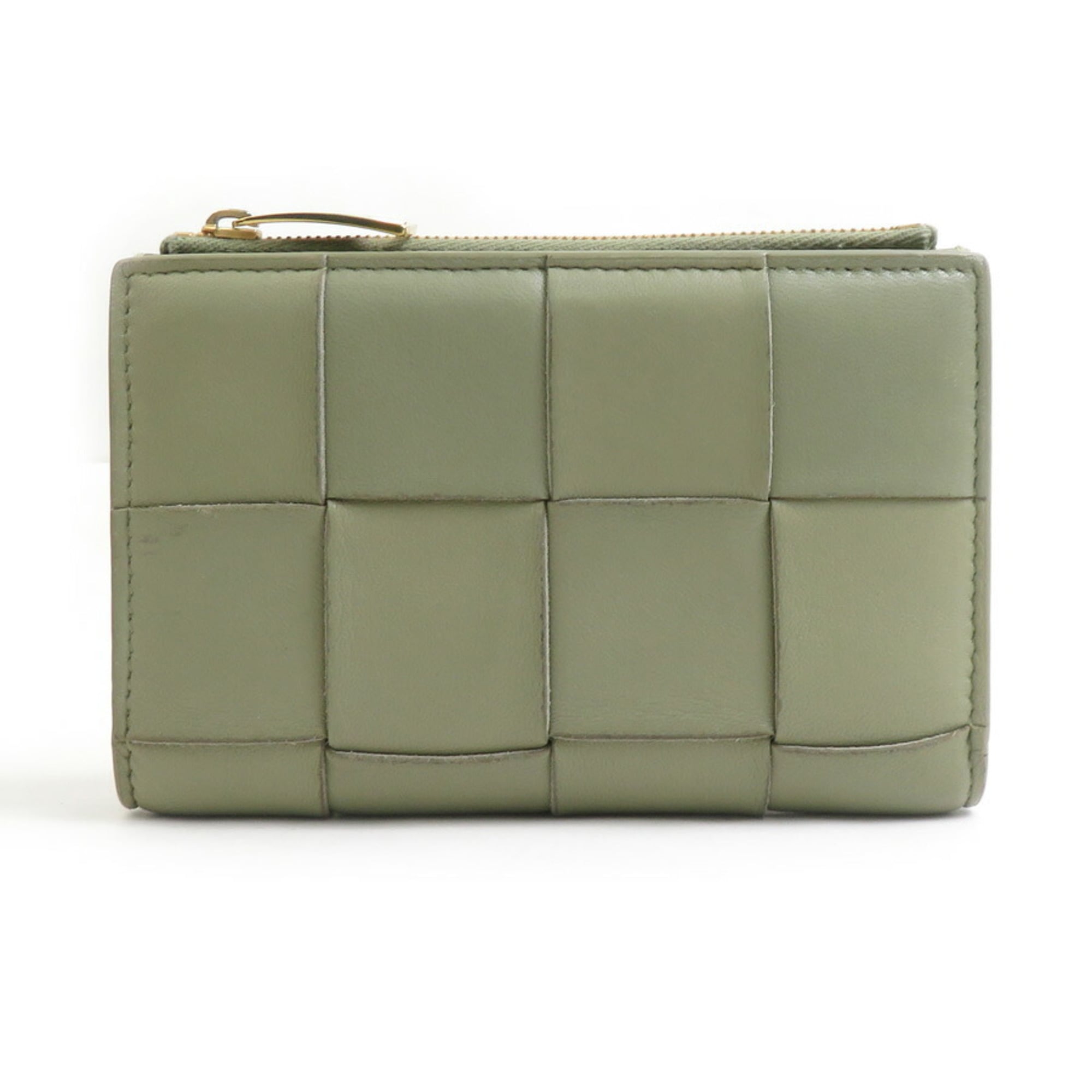 Bottega Veneta Green Leather Wallet (Bi-Fold)