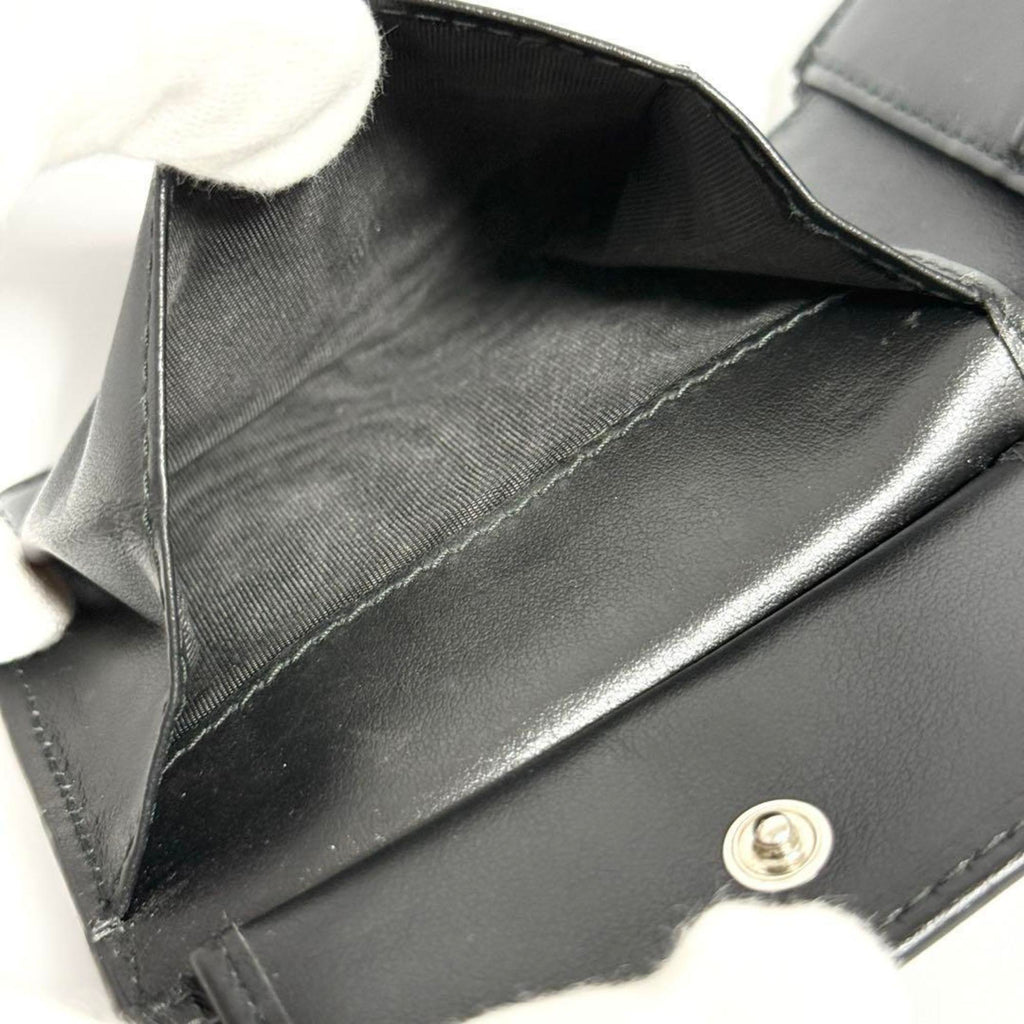 Prada Black Leather Wallet (Bi-Fold)