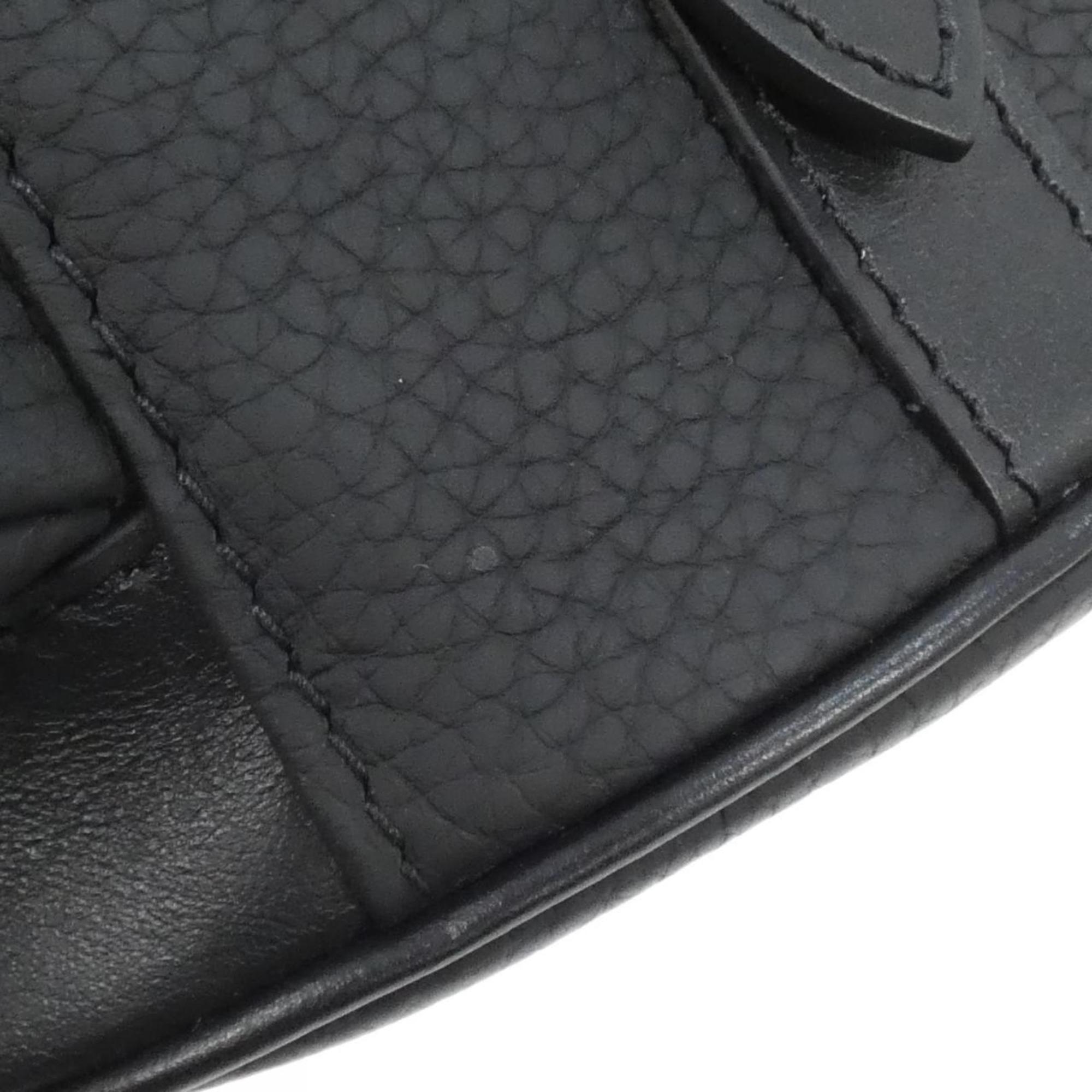 Louis Vuitton Black Leather Shoulder Bag