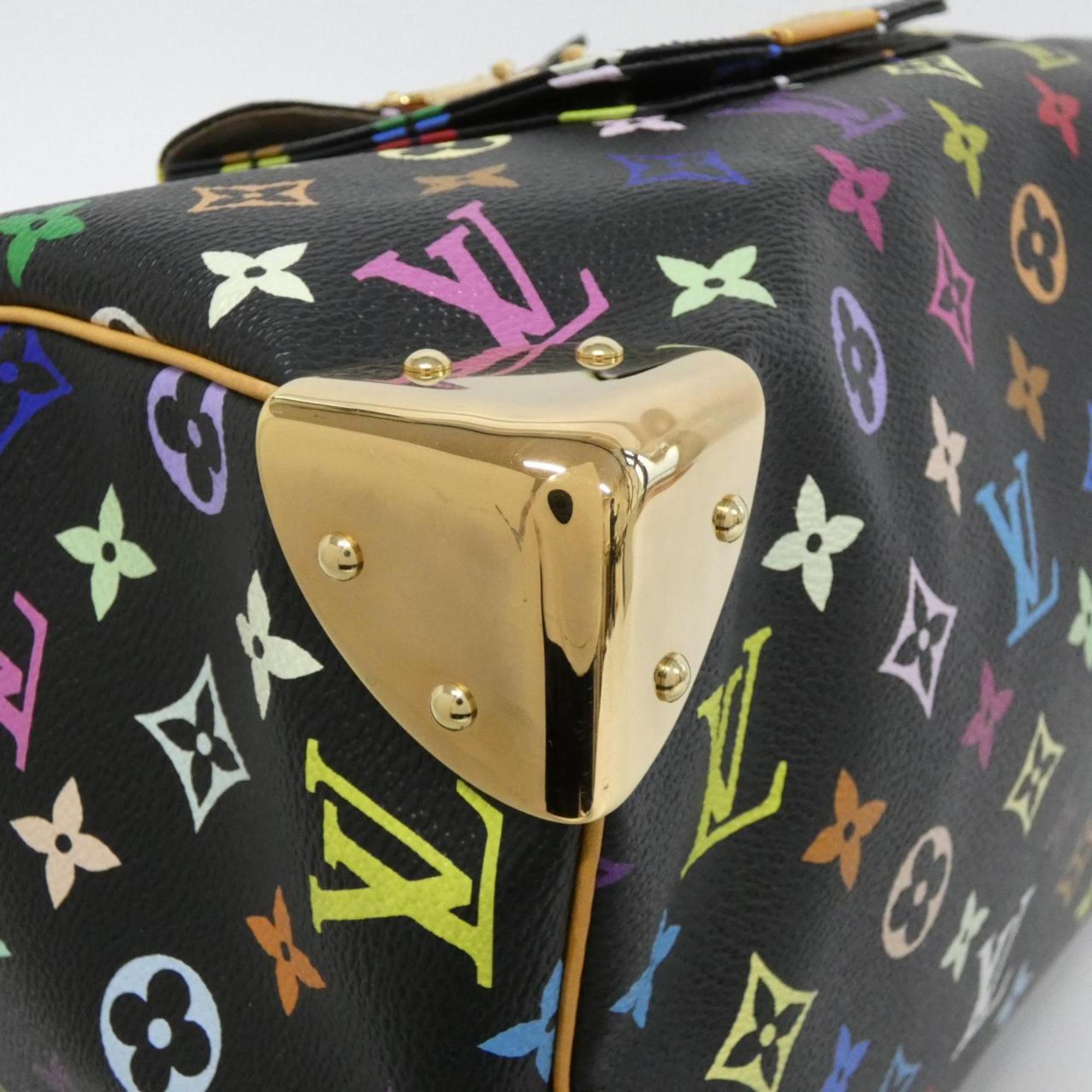 Louis Vuitton Black Coated Canvas Boston Bag